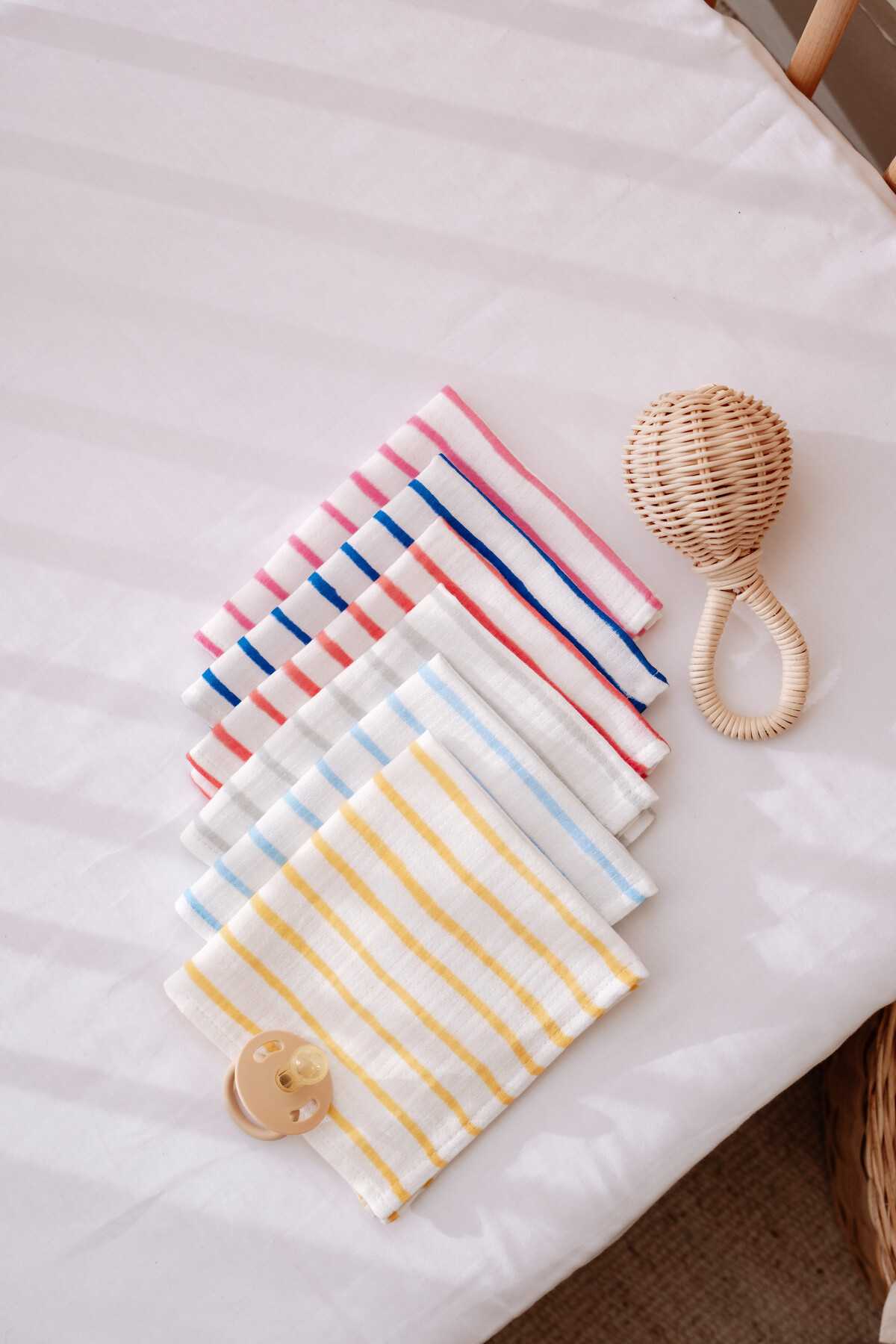 mouth cloth - Red Striped