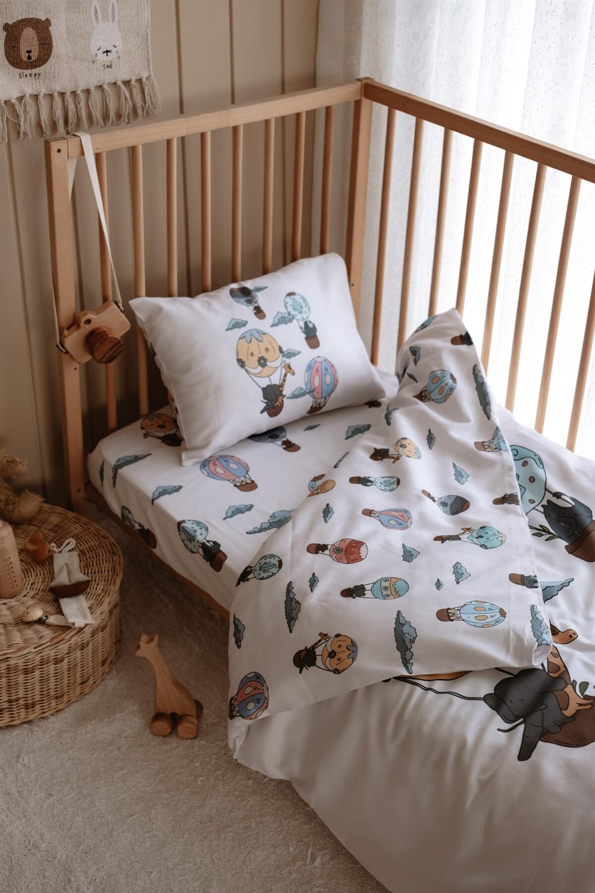 Bebek Nevresim Takımı - Ekru Kapadokya