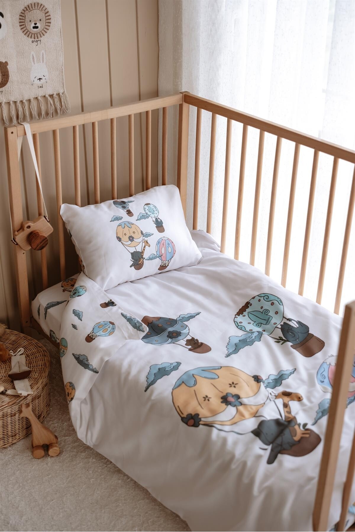 Bebek Nevresim Takımı - Ekru Kapadokya