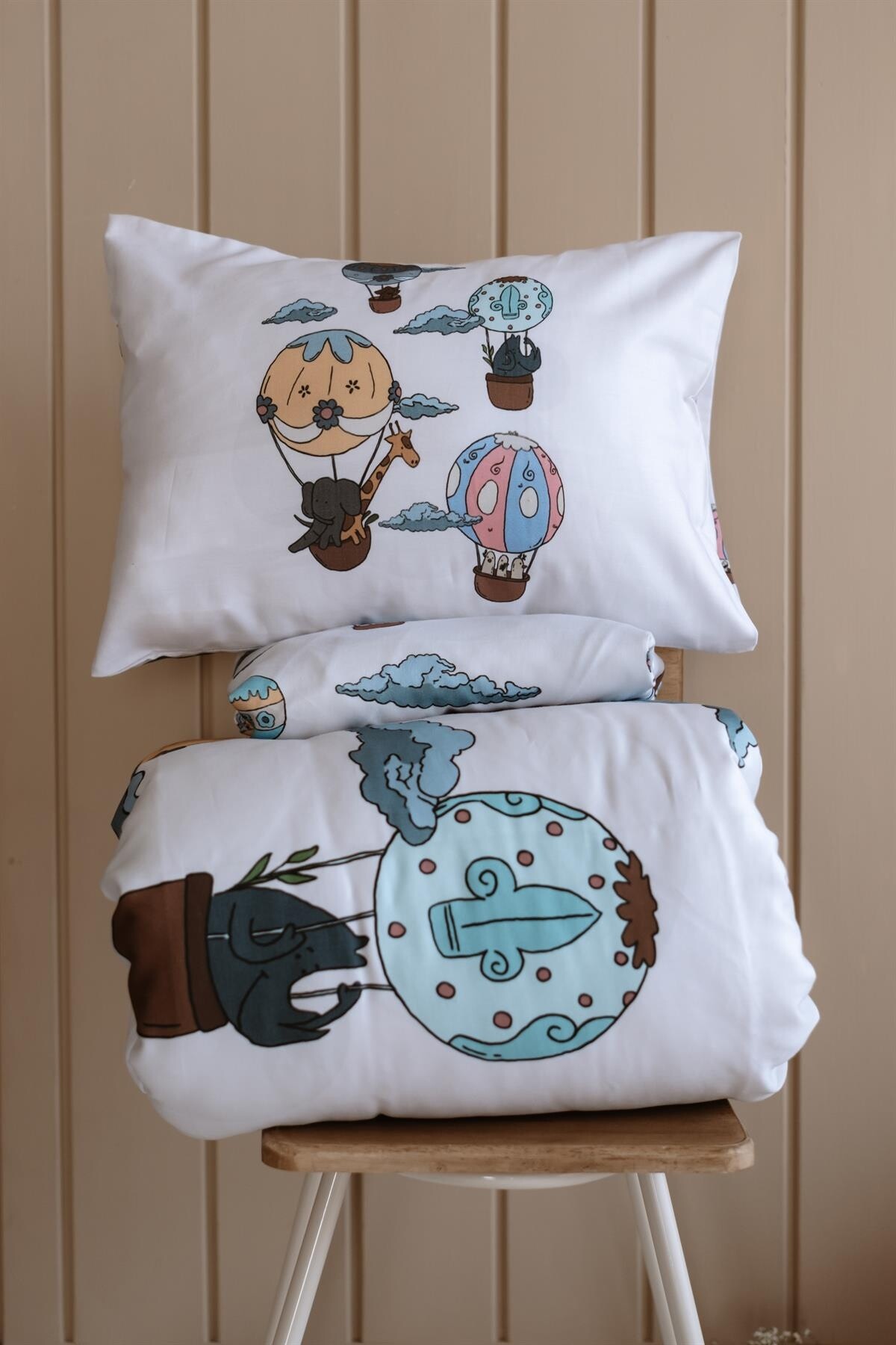 Bebek Nevresim Takımı - Ekru Kapadokya