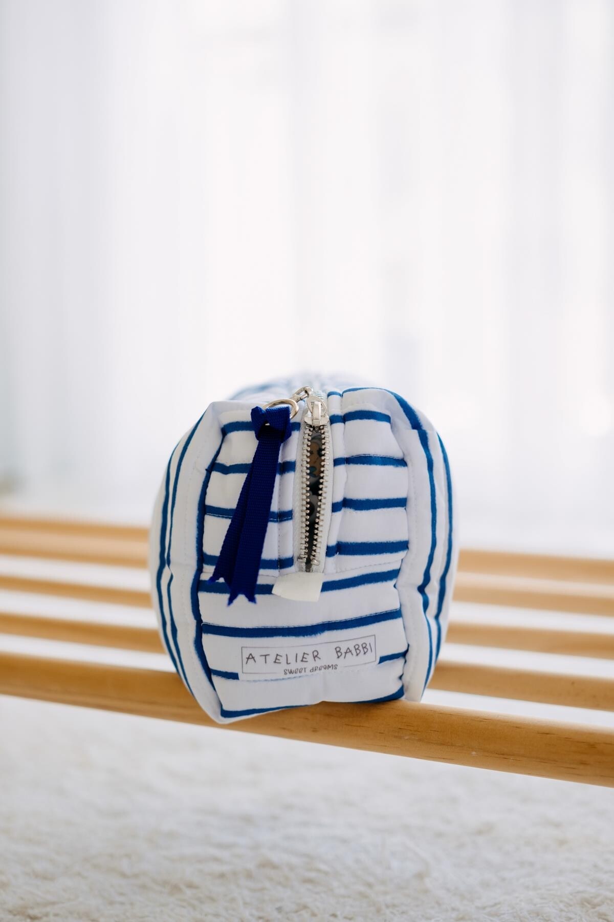 Bebek Bakım Çantası - Koyu Lacivert Çizgili