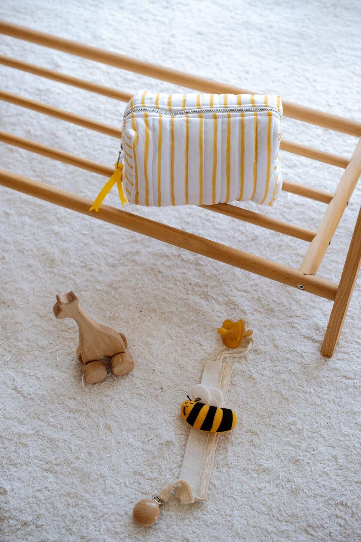 Bebek Bakım Çantası - Sarı Çizgili