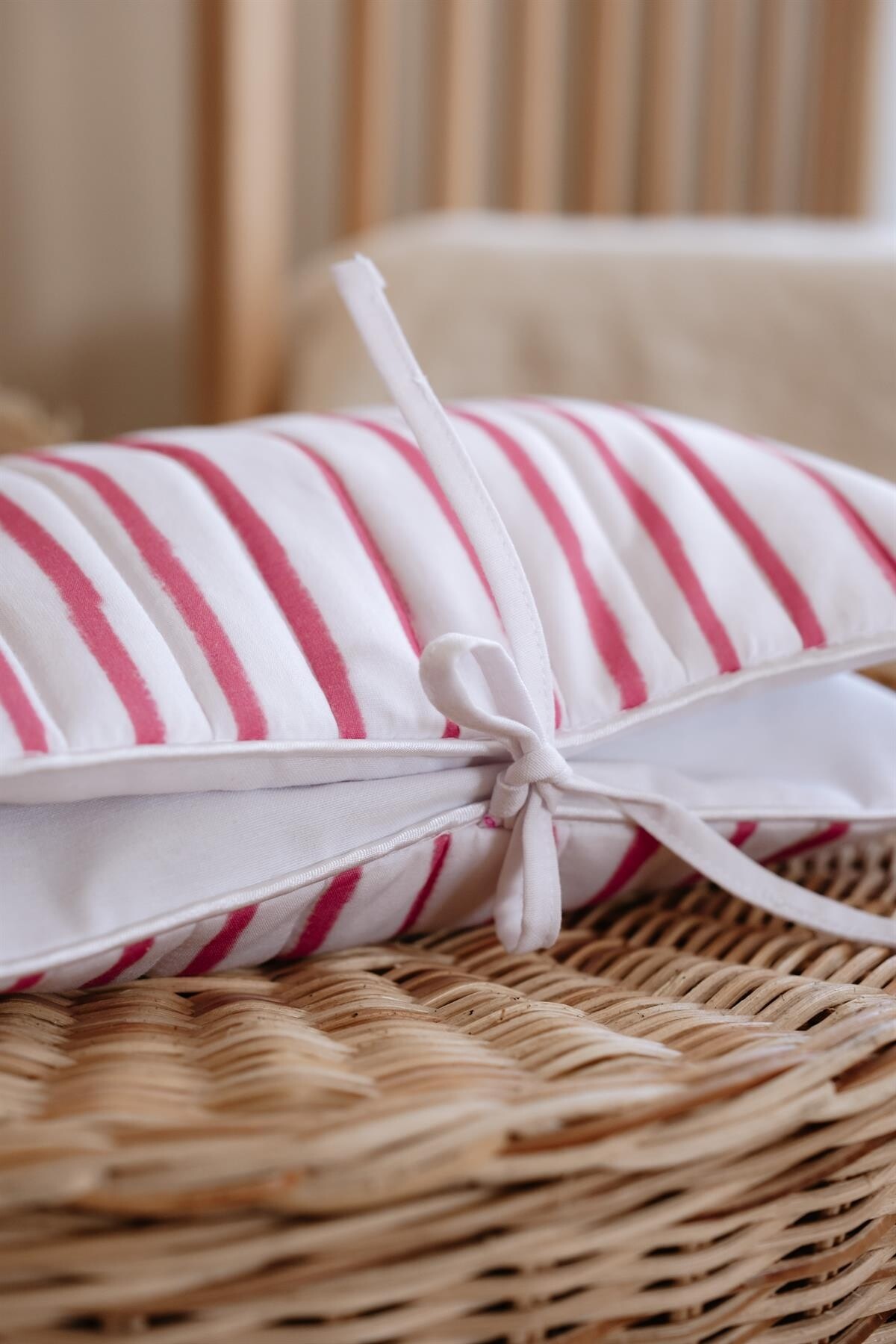 Wet Wipes & Diaper Bag - Red Striped