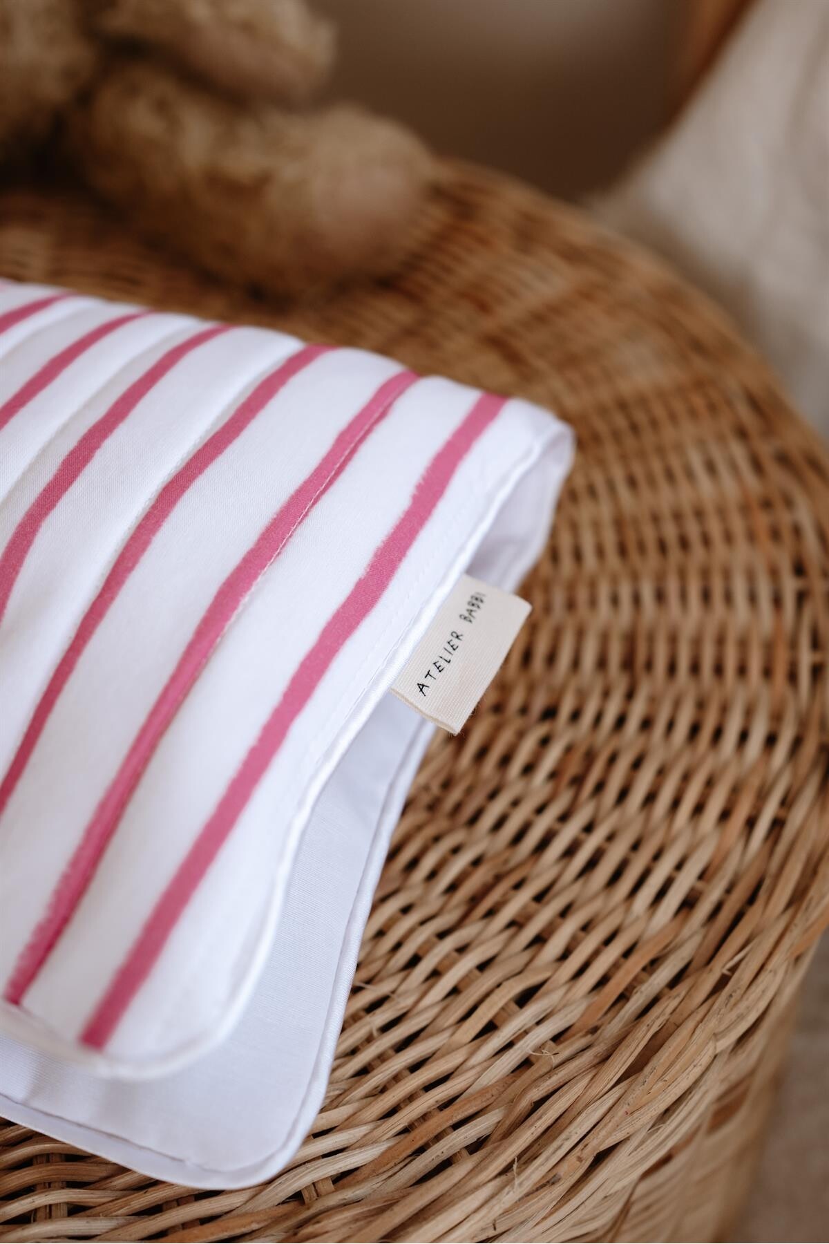 Wet Wipes & Diaper Bag - Red Striped
