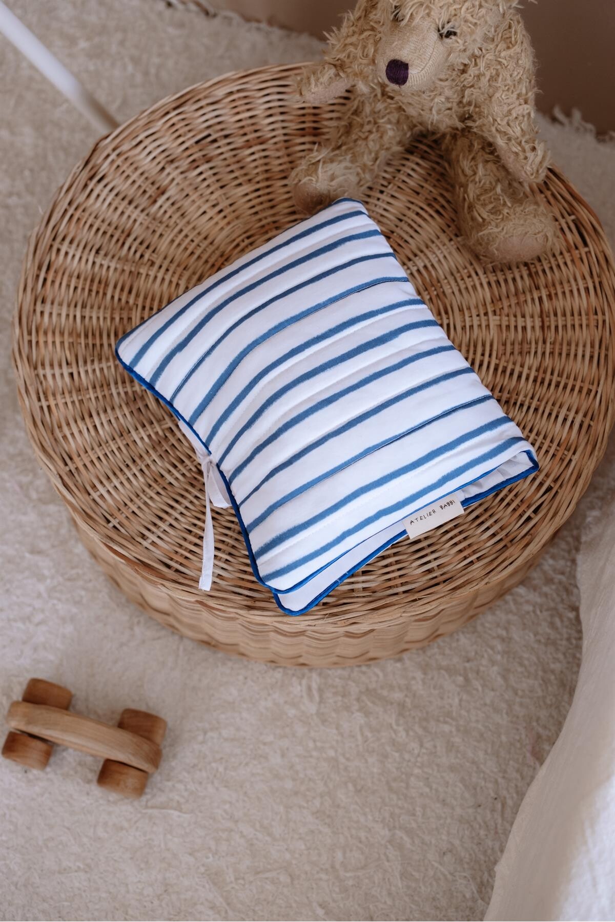 Islak Mendil & Bez Çantası - Lacivert Çizgili