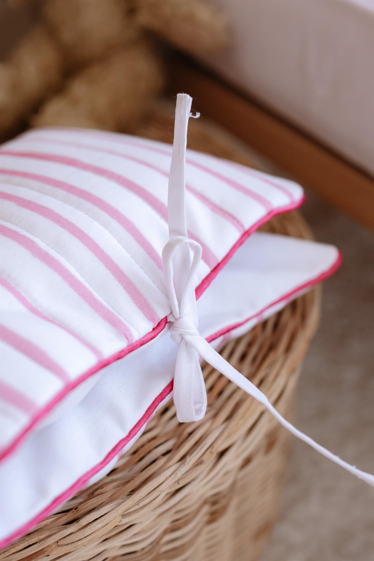 Wet Wipes and Diaper Bag - Pink Striped