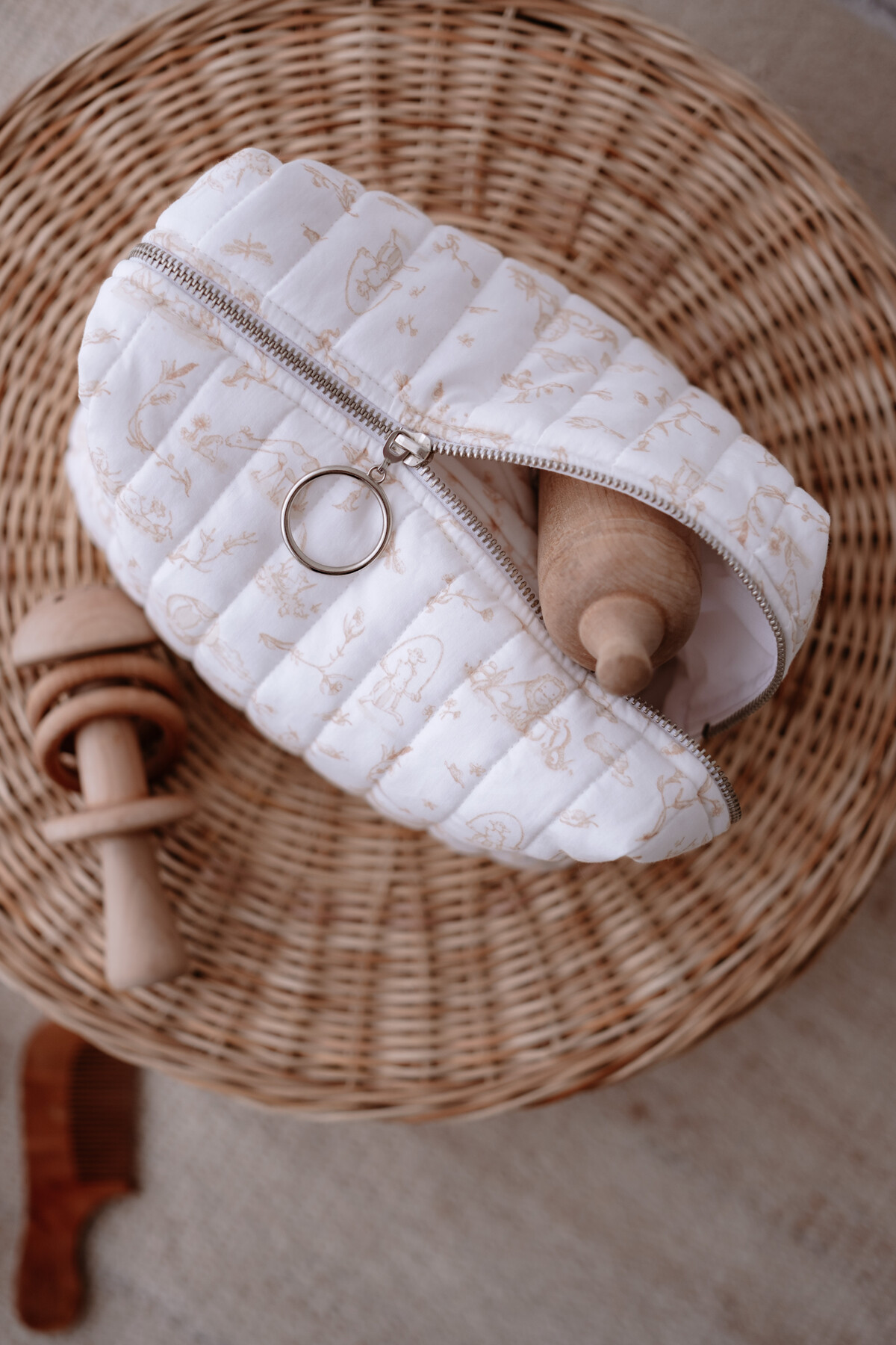 Bebek Bakım Çantası - Toile De Jouy / Bej