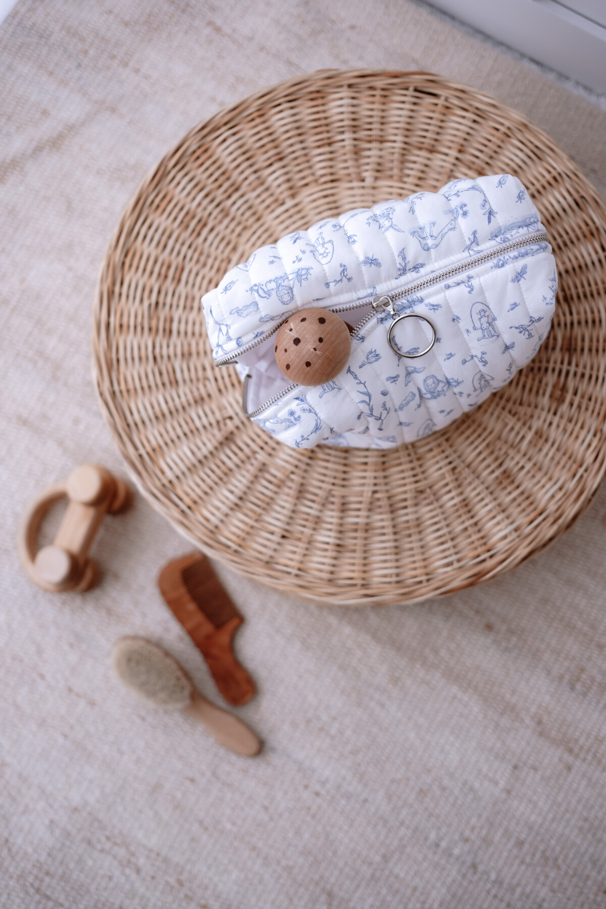 Bebek Bakım Çantası - Toile De Jouy / Mavi