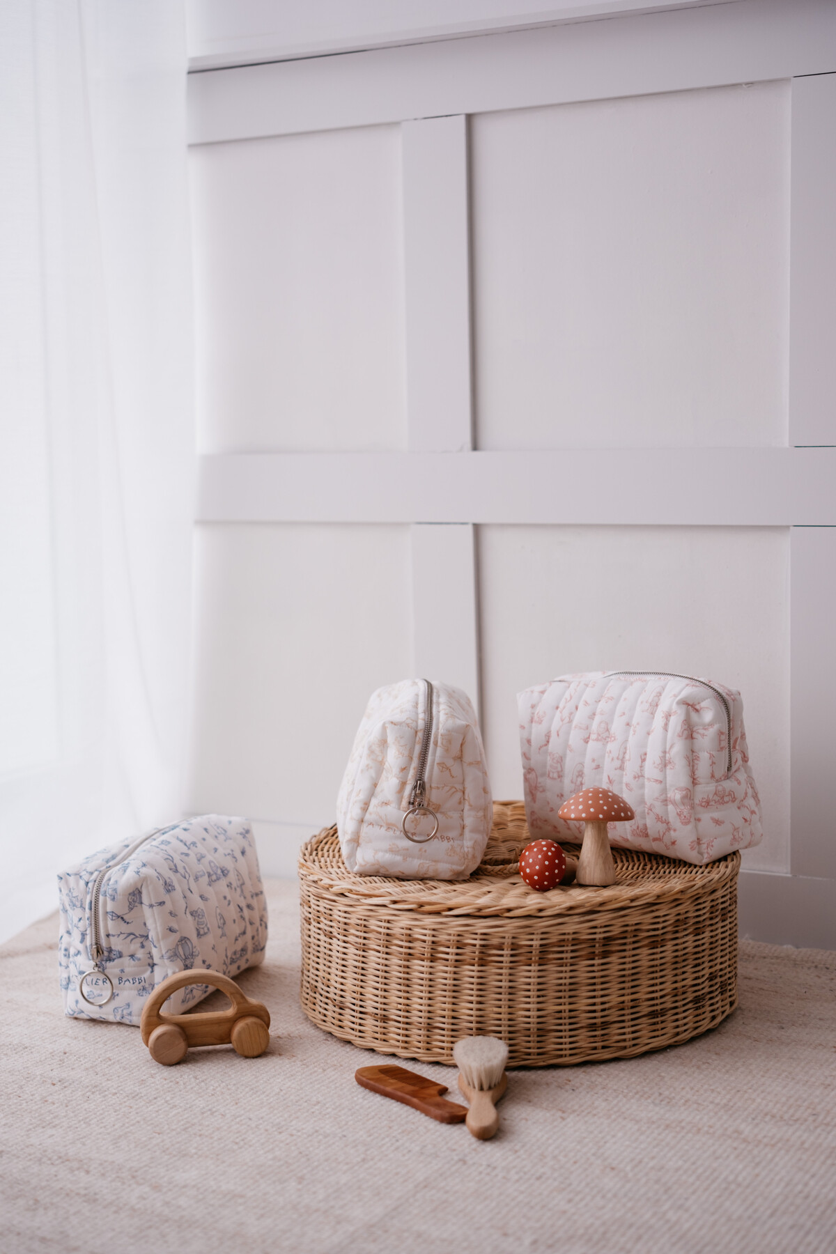 Bebek Bakım Çantası - Toile De Jouy / Mavi