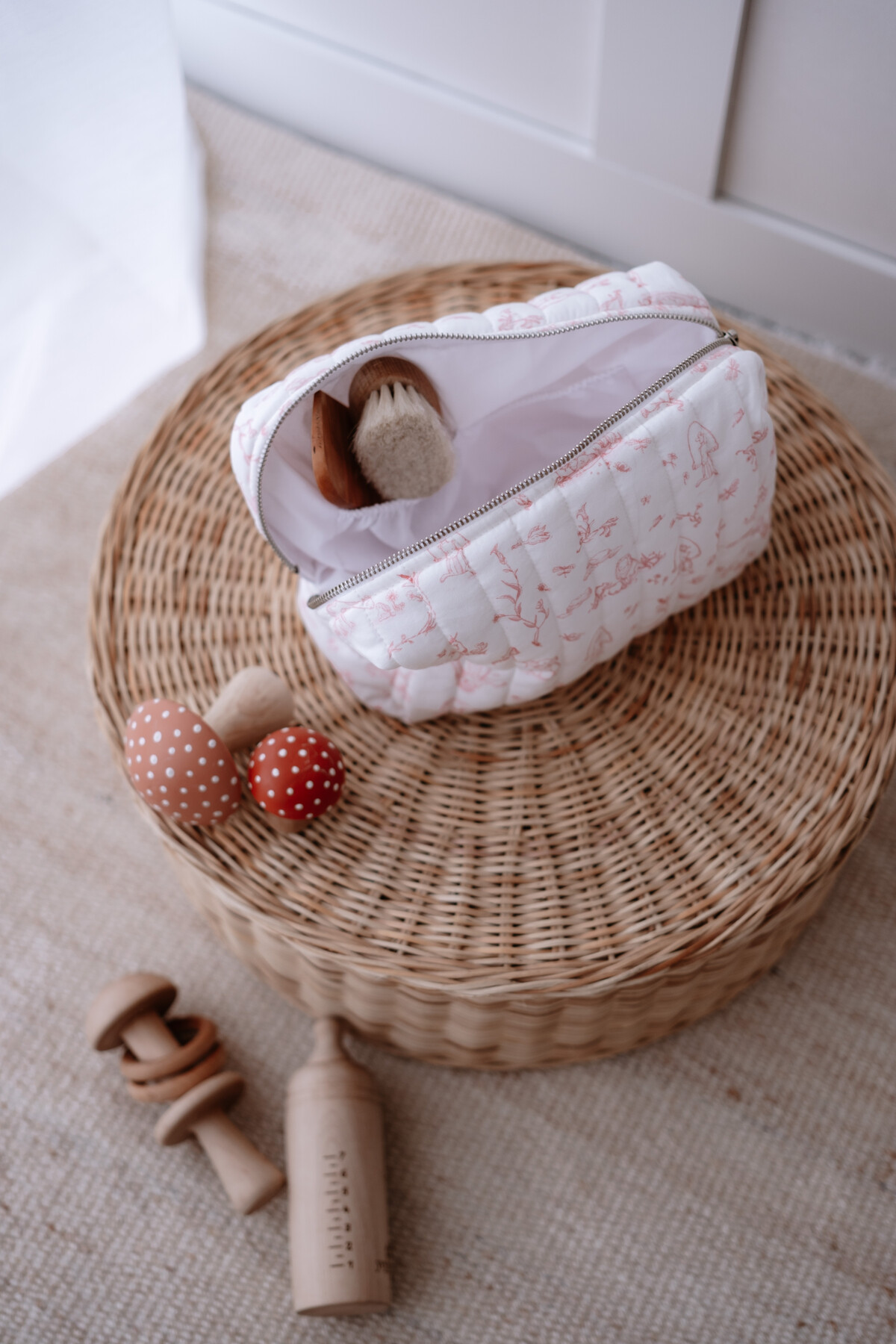Care Bag - Toile De Jouy / Pink