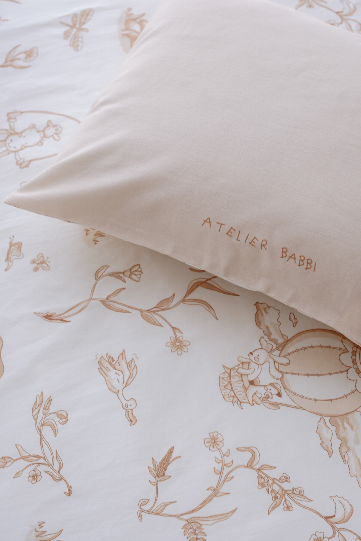 Bebek Çarşaf Takımı - Toile De Jouy / Bej