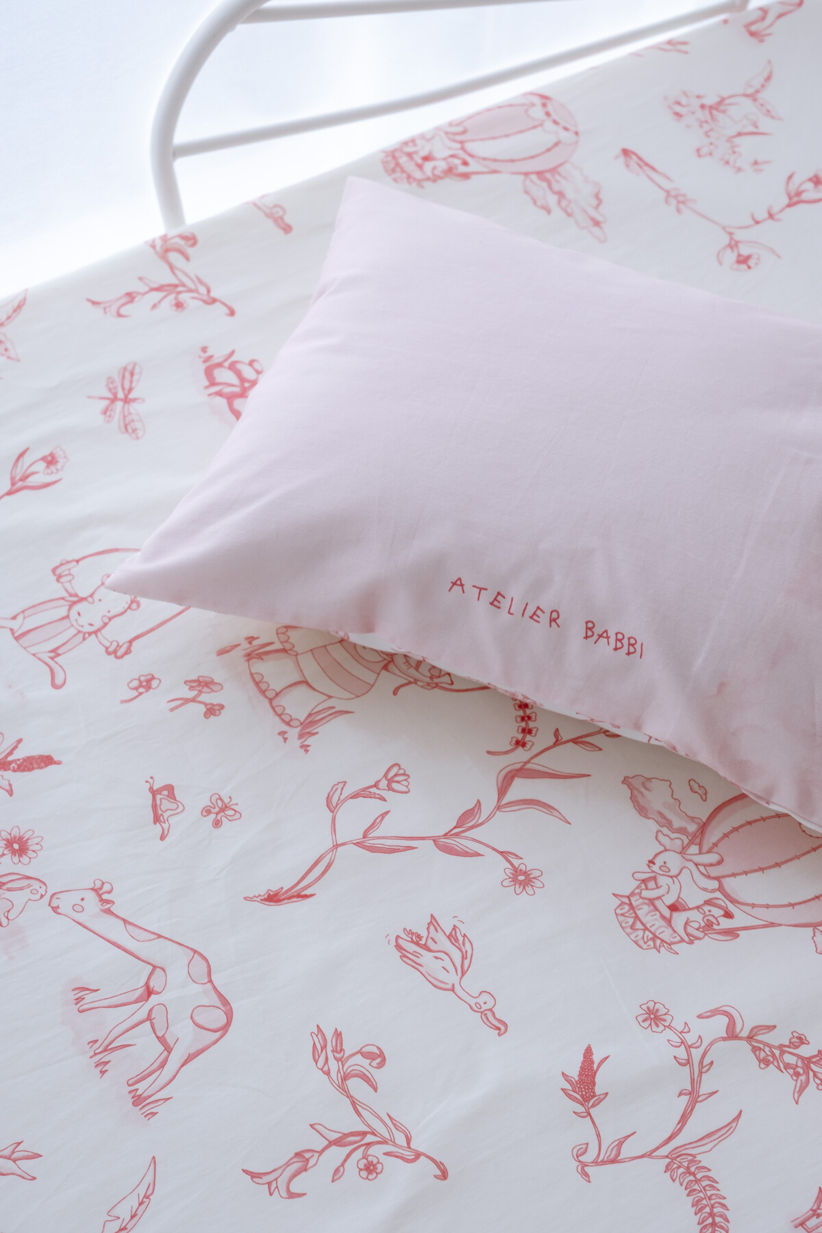 Sheet Set - Toile De Jouy / Pink