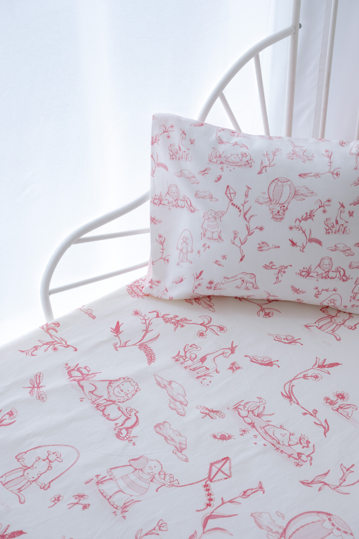 Sheet Set - Toile De Jouy / Pink