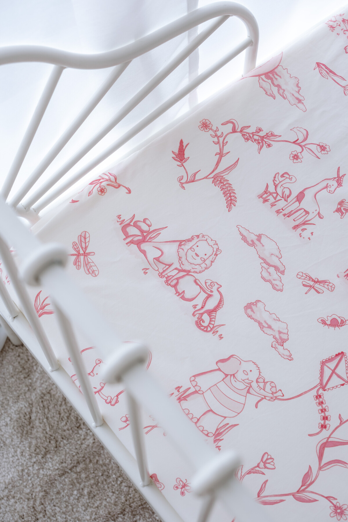 Sheet Set - Toile De Jouy / Pink