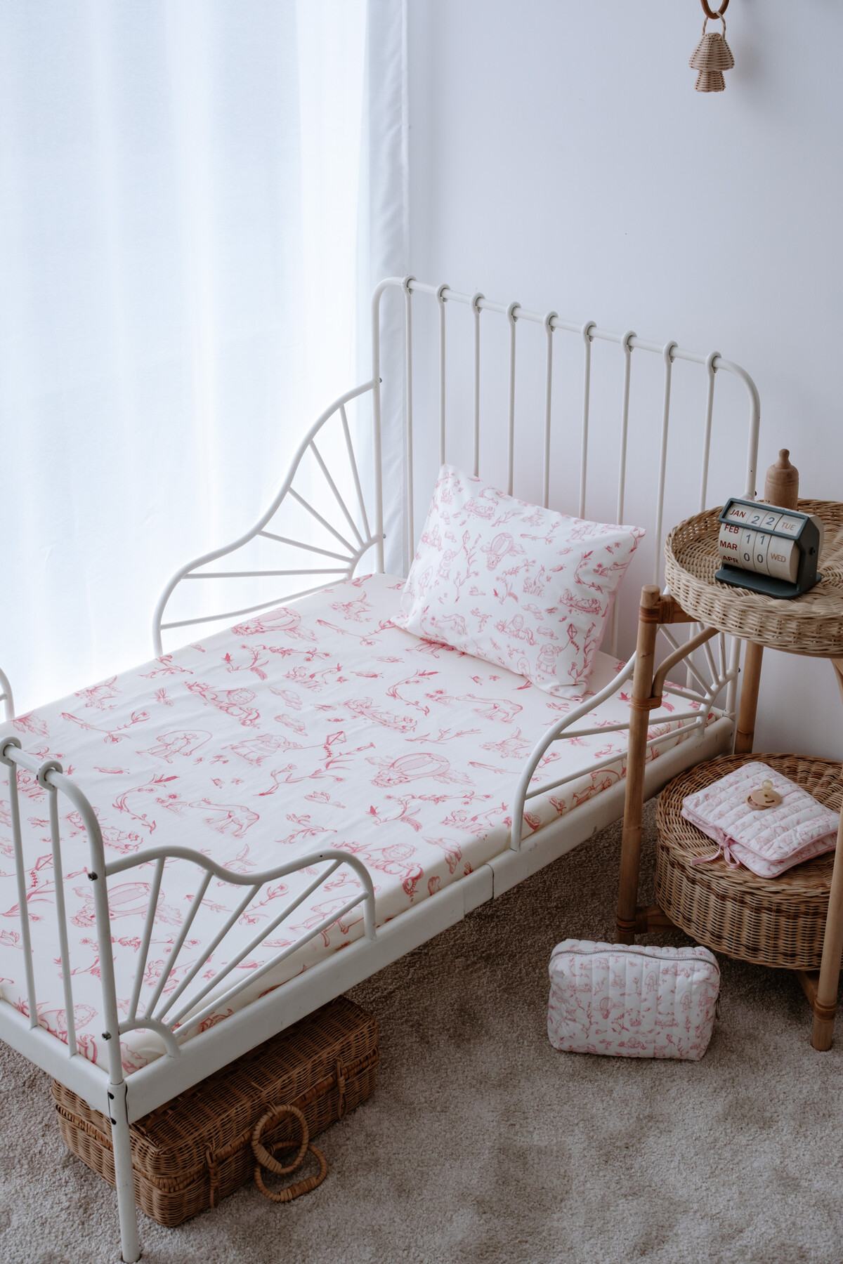 Sheet Set - Toile De Jouy / Pink