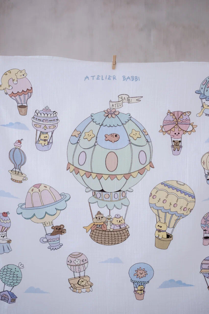 Çift Katlı Müslin Bebek Örtüsü - Kapadokya