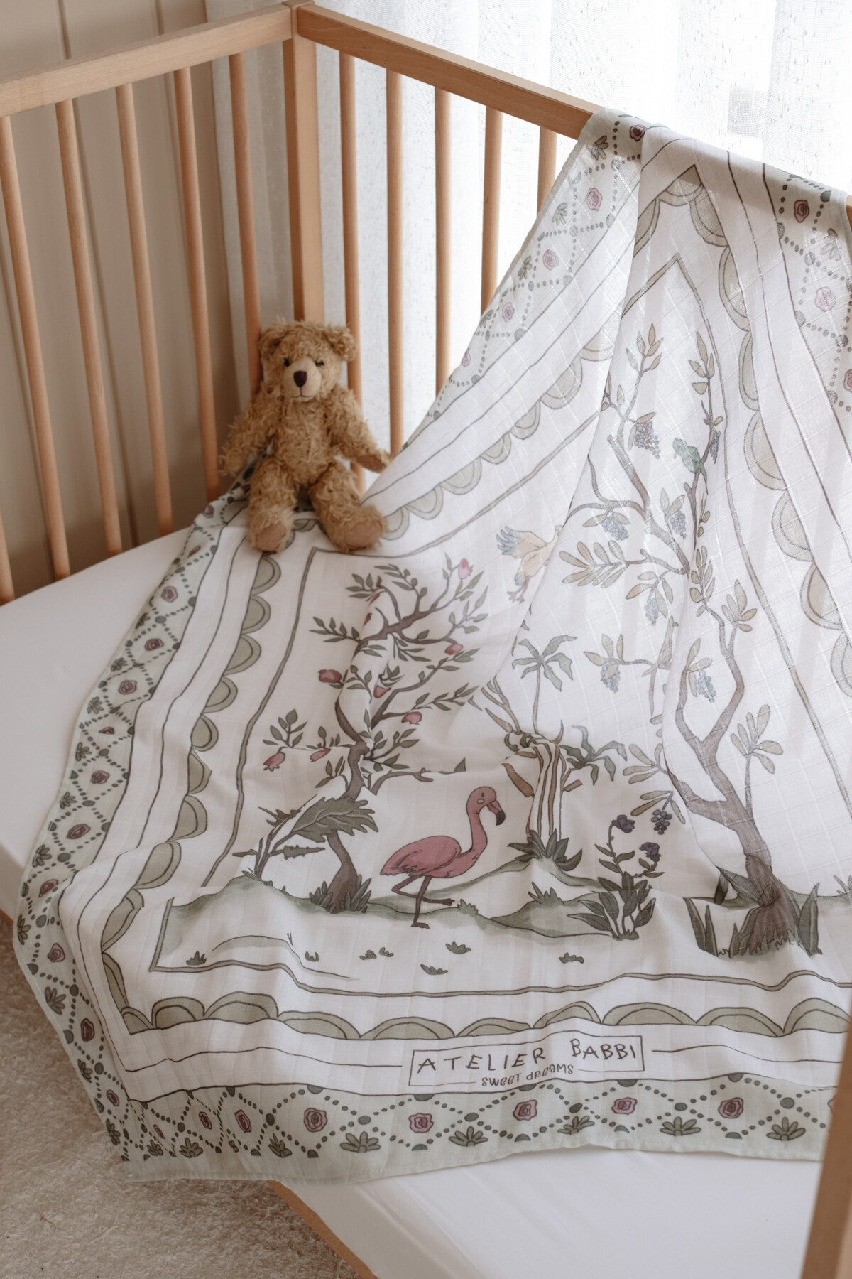 Çift Katlı Müslin Bebek Örtüsü - İlkbahar