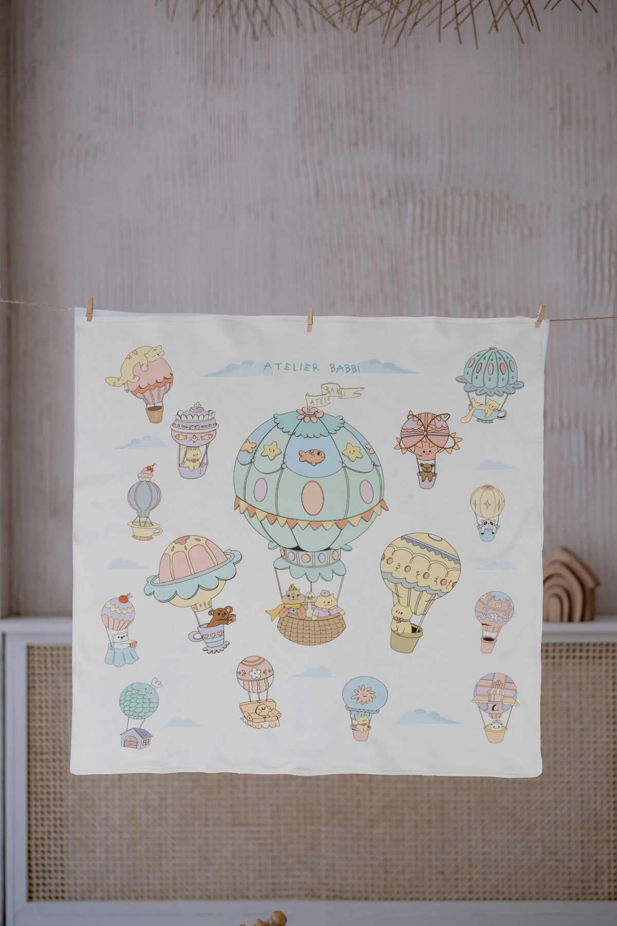 Çift Taraflı Bebek Battaniyesi - Kapadokya