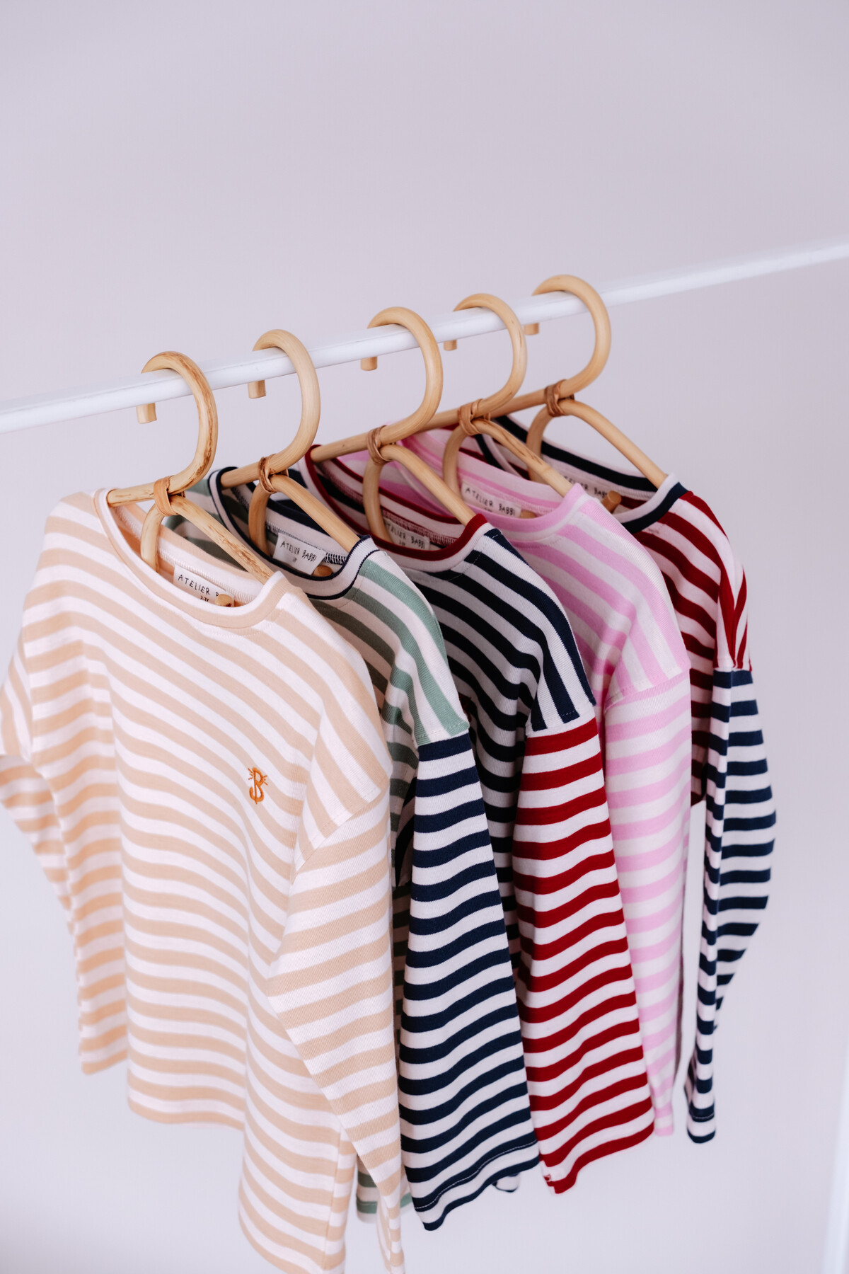 Uzun Kollu T-Shirt / Pembe Çizgili