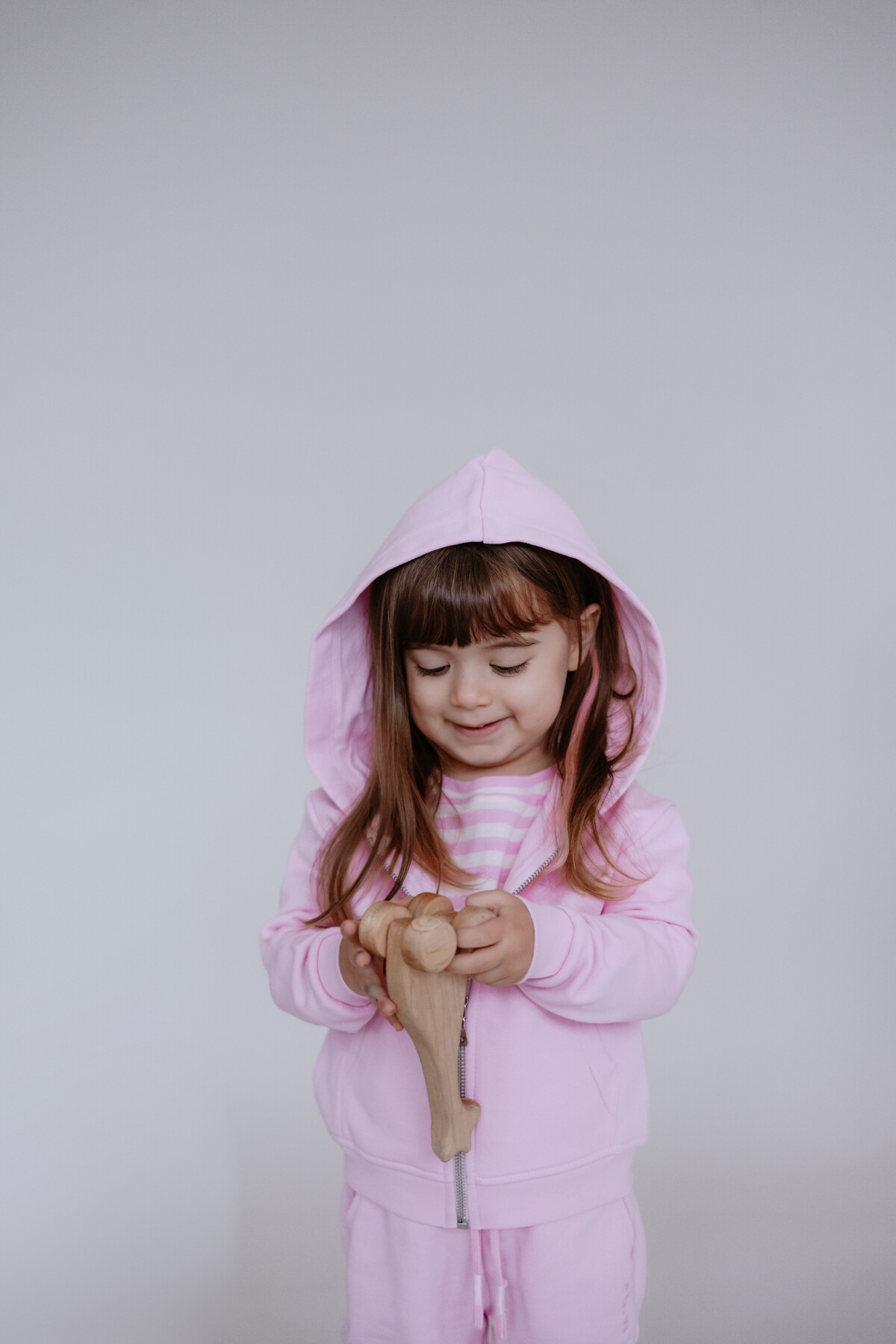 Uzun Kollu T-Shirt / Pembe Çizgili