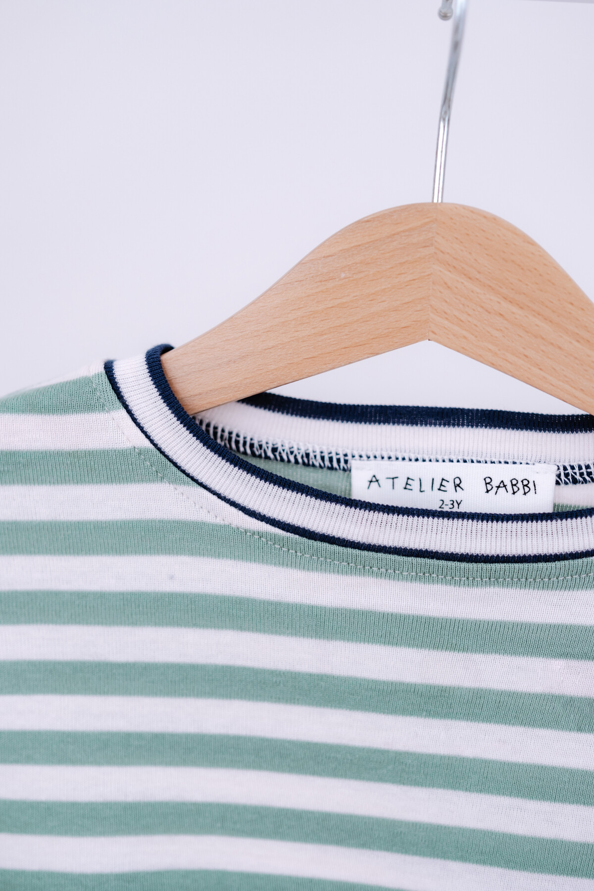 Striped Long Sleeve T-shirt - Green