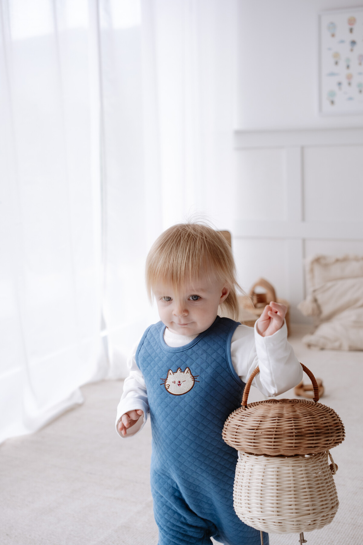 Kapitoneli Bebek Tulum - İndigo