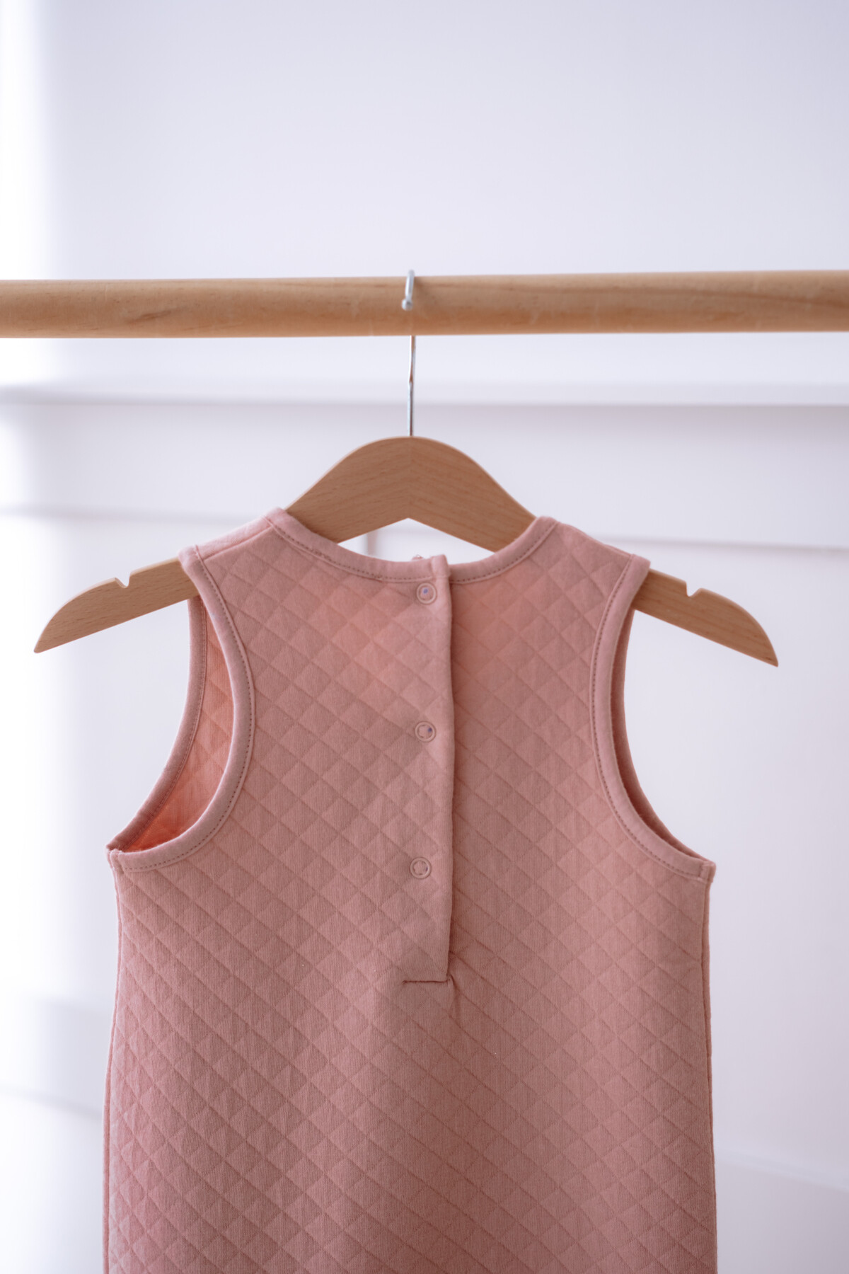 Quilted Jumpsuit - Powder Pink