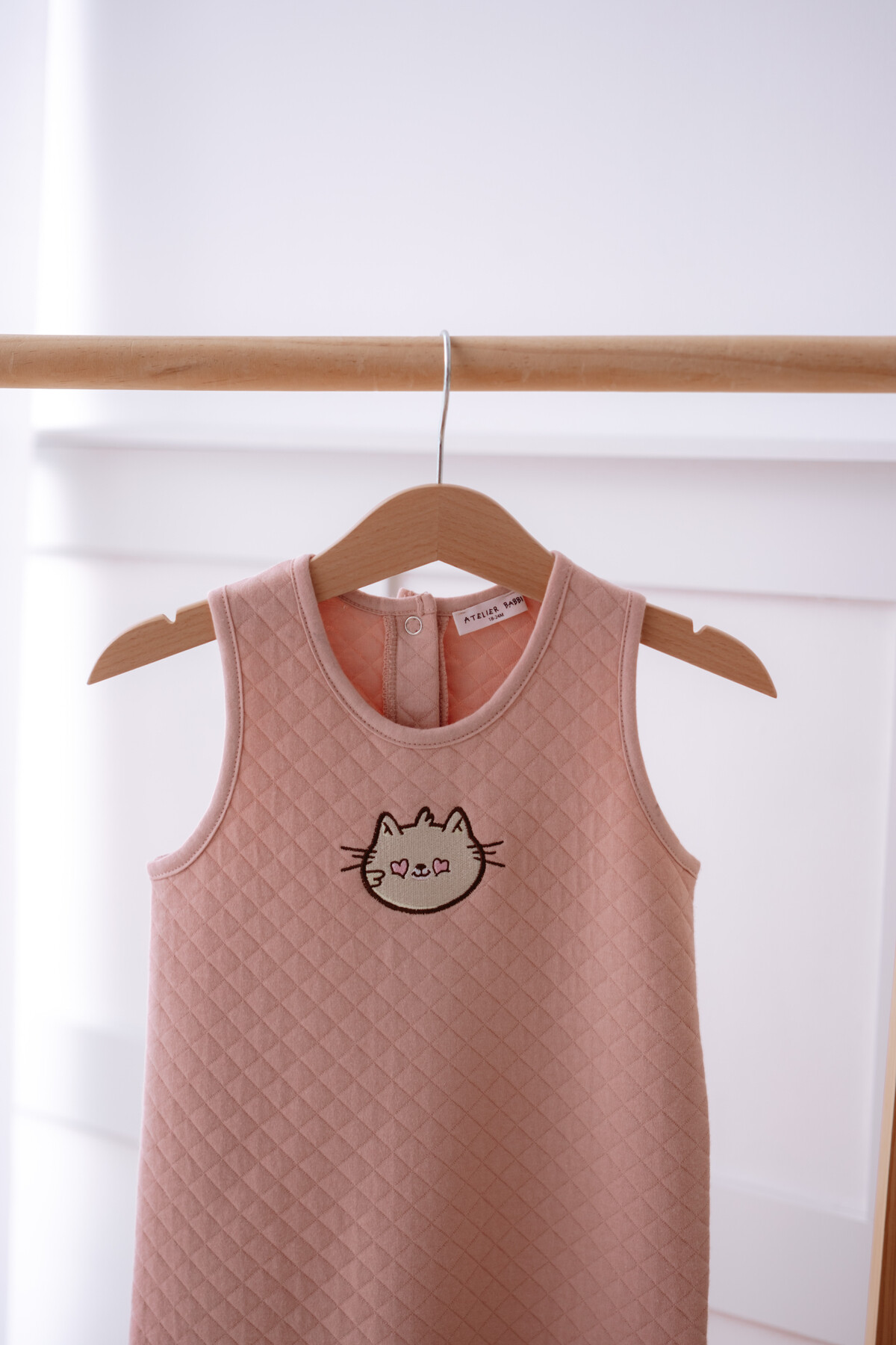 Quilted Jumpsuit - Powder Pink