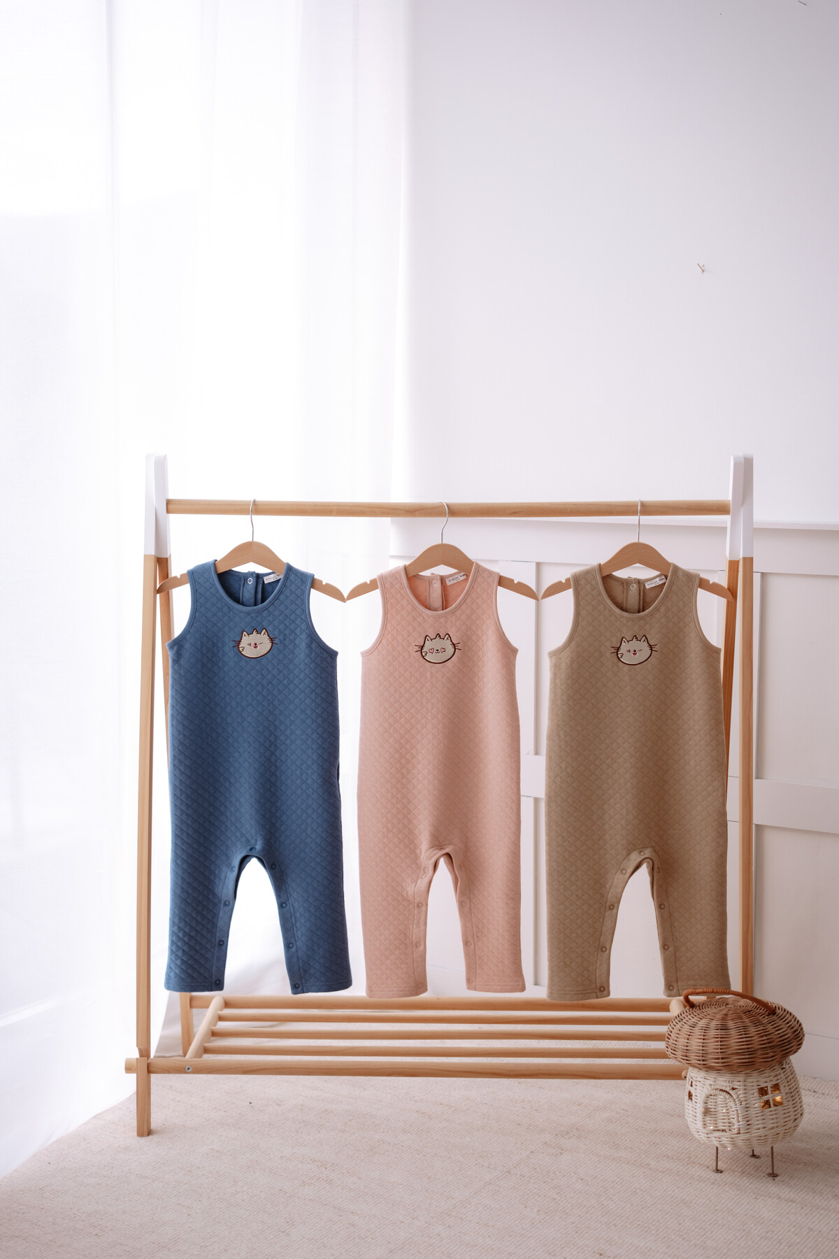 Quilted Jumpsuit - Powder Pink