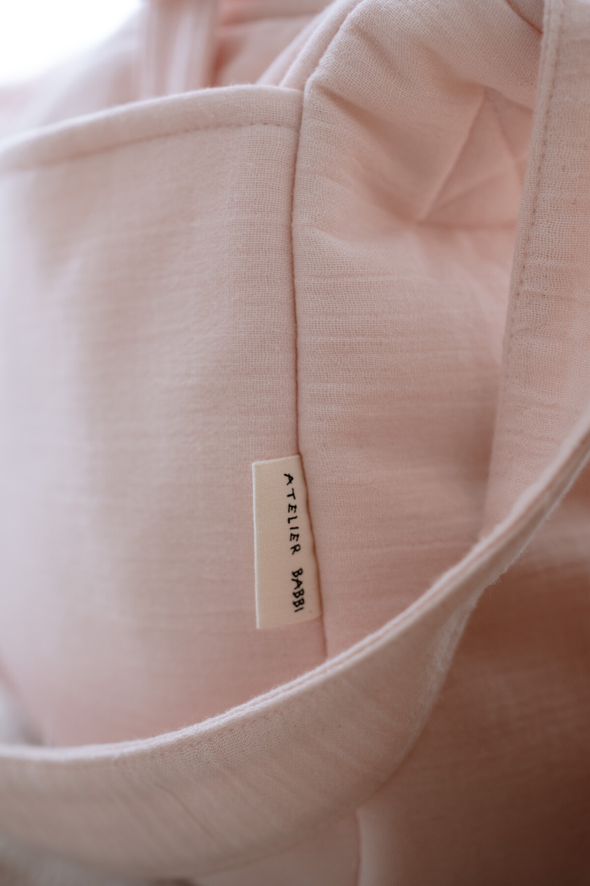 Müslin Anne Çantası - Kurdele / Pembe