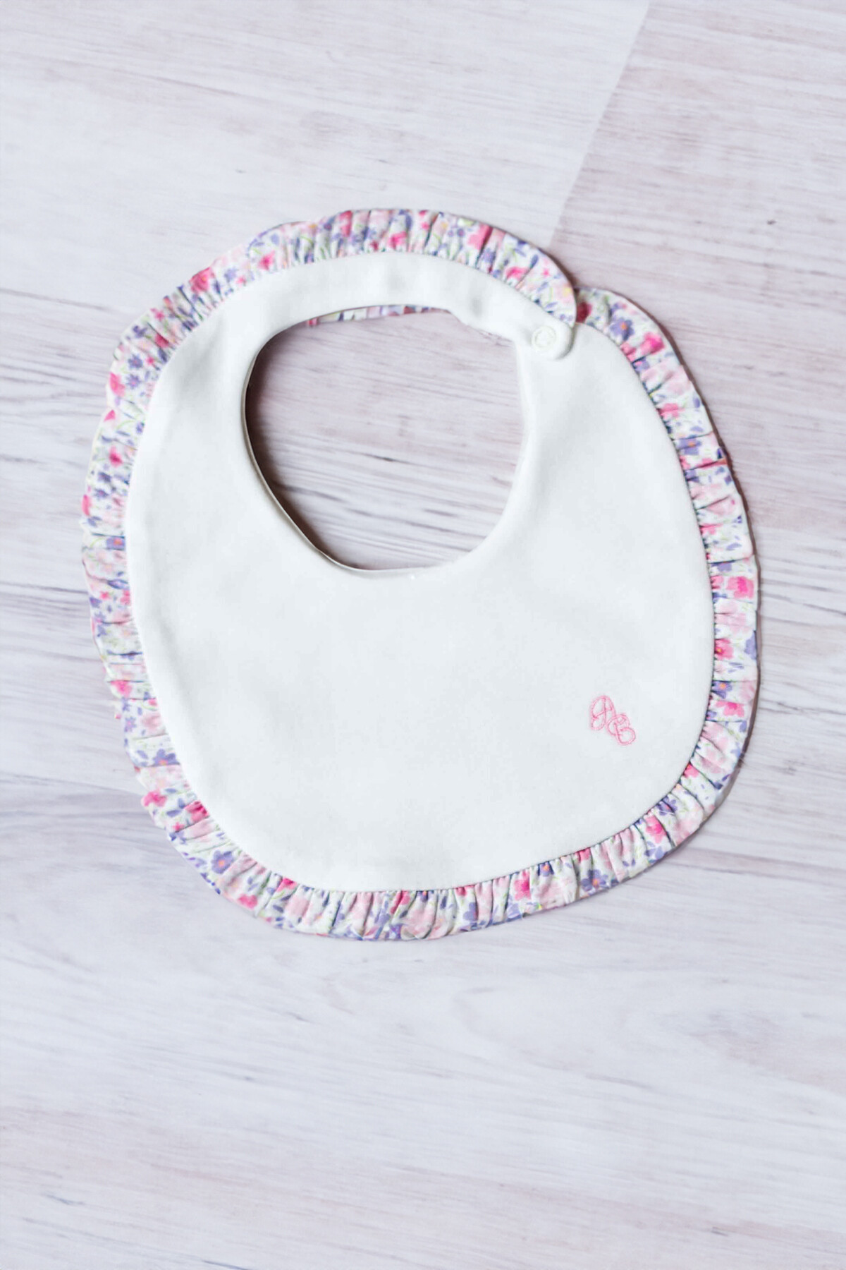 Bebek Önlüğü - Minik Çiçekler / Pembe