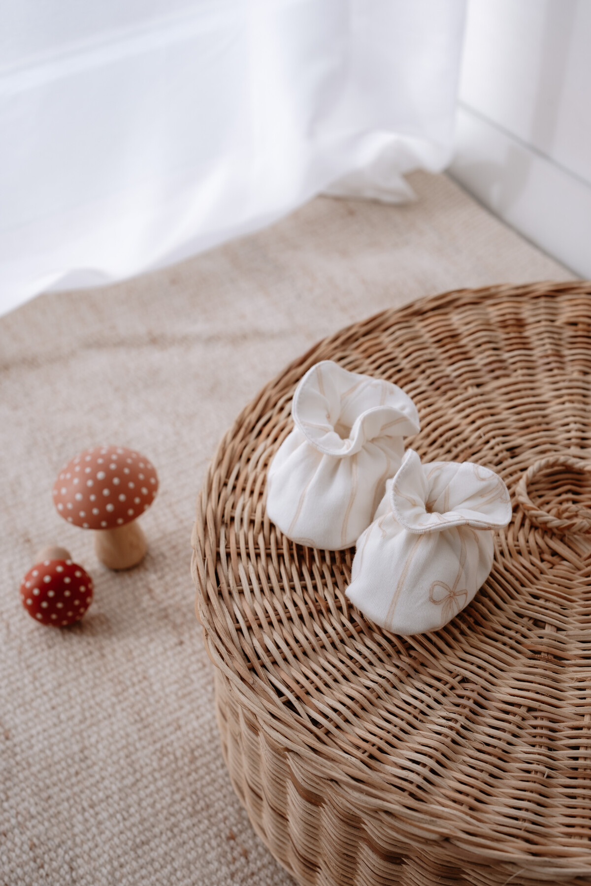 Bebek Patiği - Kurdele / Bej