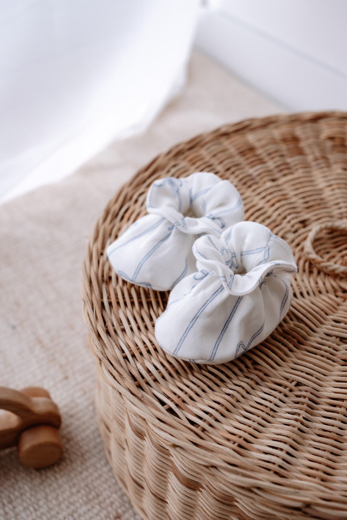 Bebek Patiği - Kurdele / Mavi