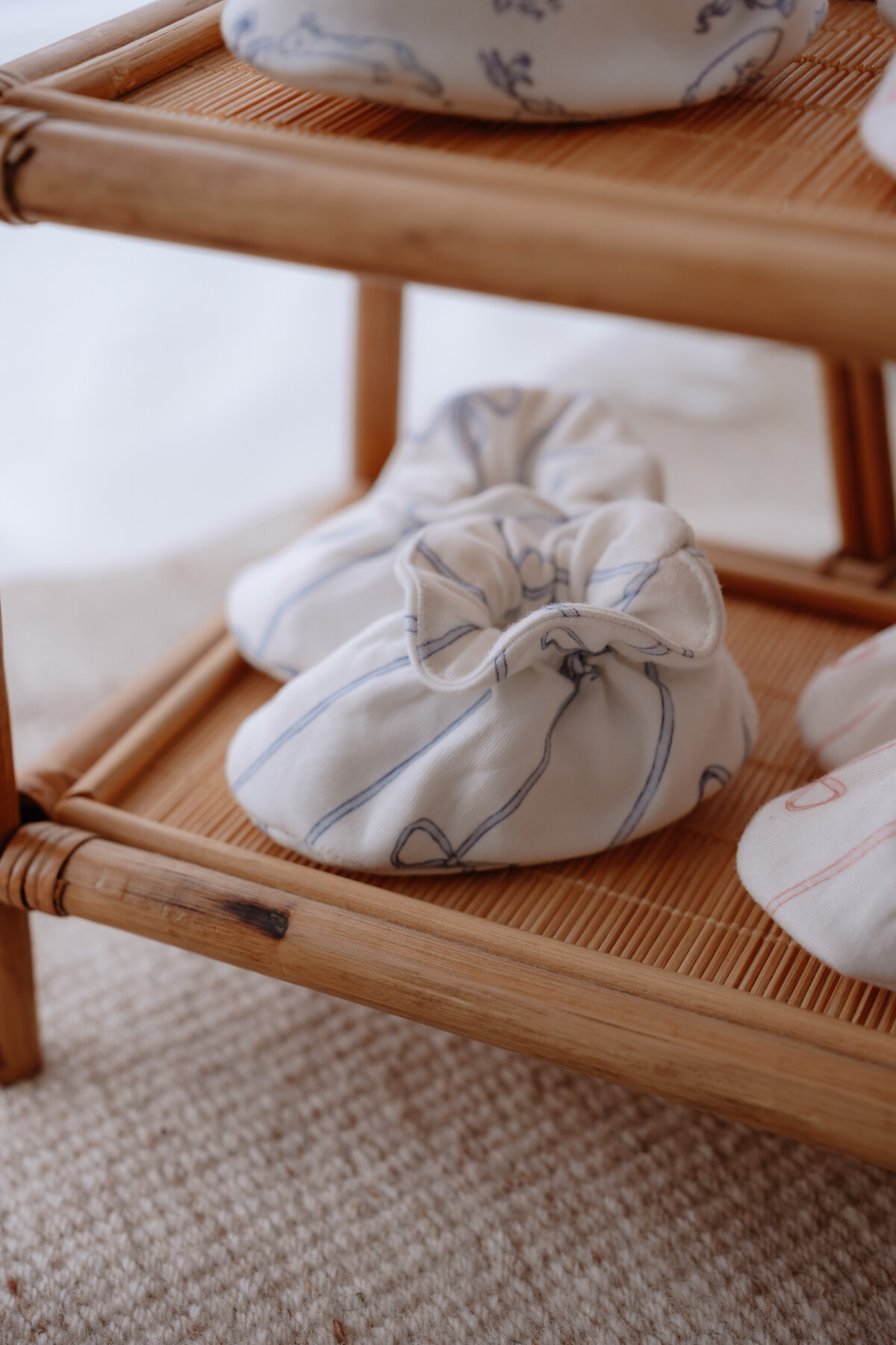 Bebek Patiği - Kurdele / Mavi