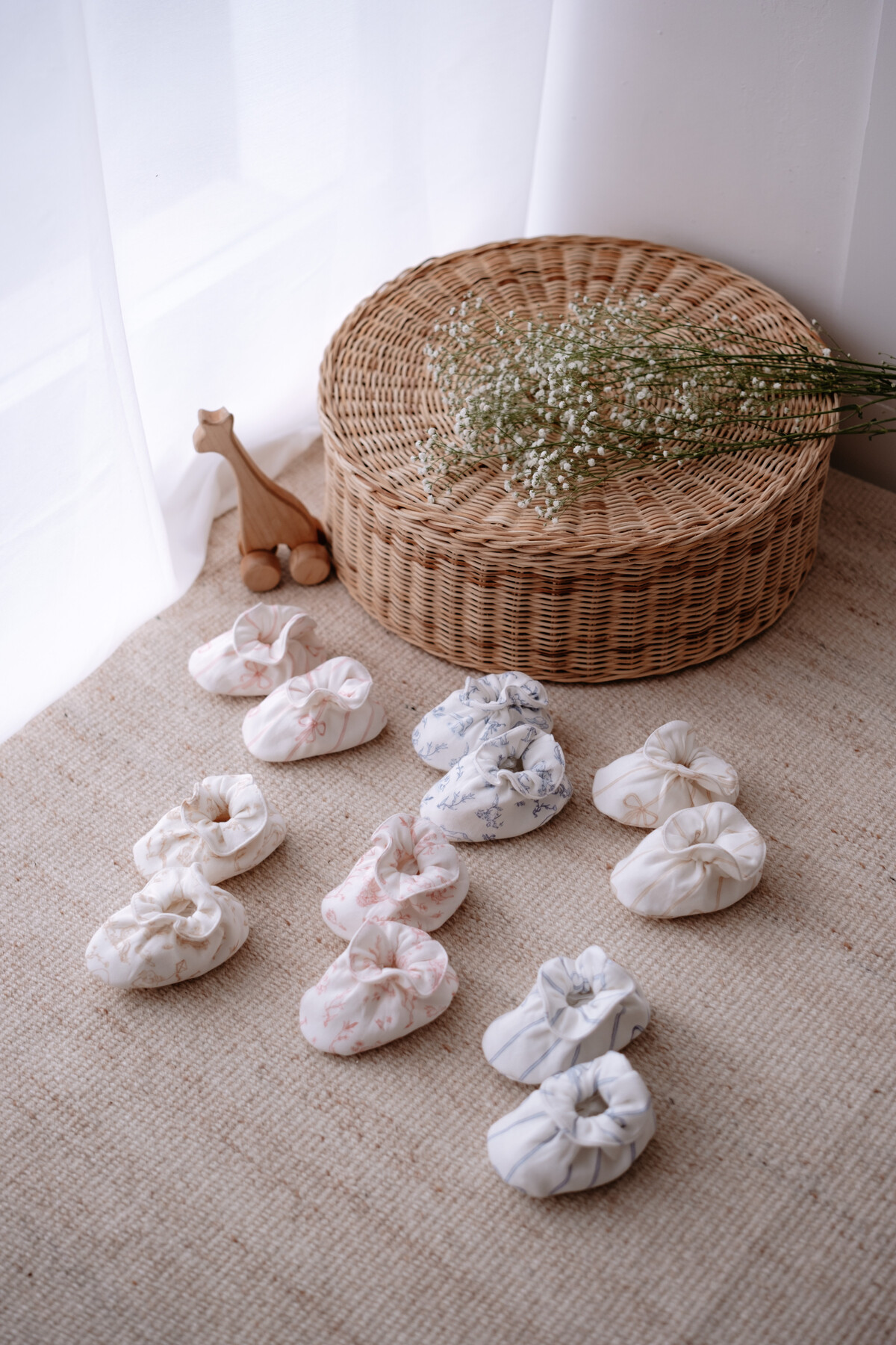 Booties - Ribbon / Pink