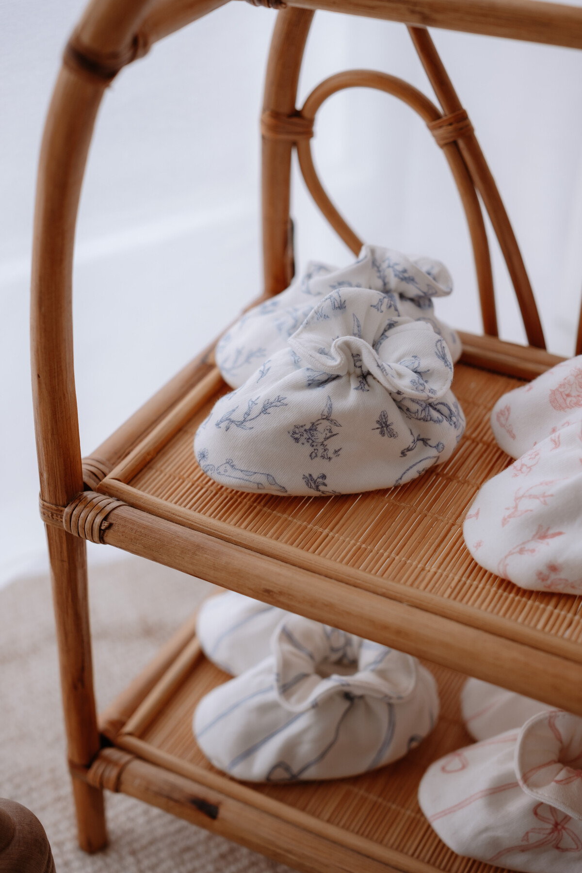 Bebek Patiği - Toile De Jouy / Mavi