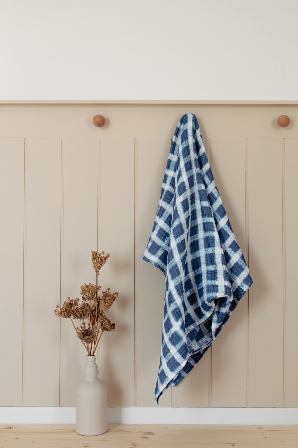 Pötikare 4 Katlı Müslin Bebek Battaniyesi 90X120Cm- Lacivert