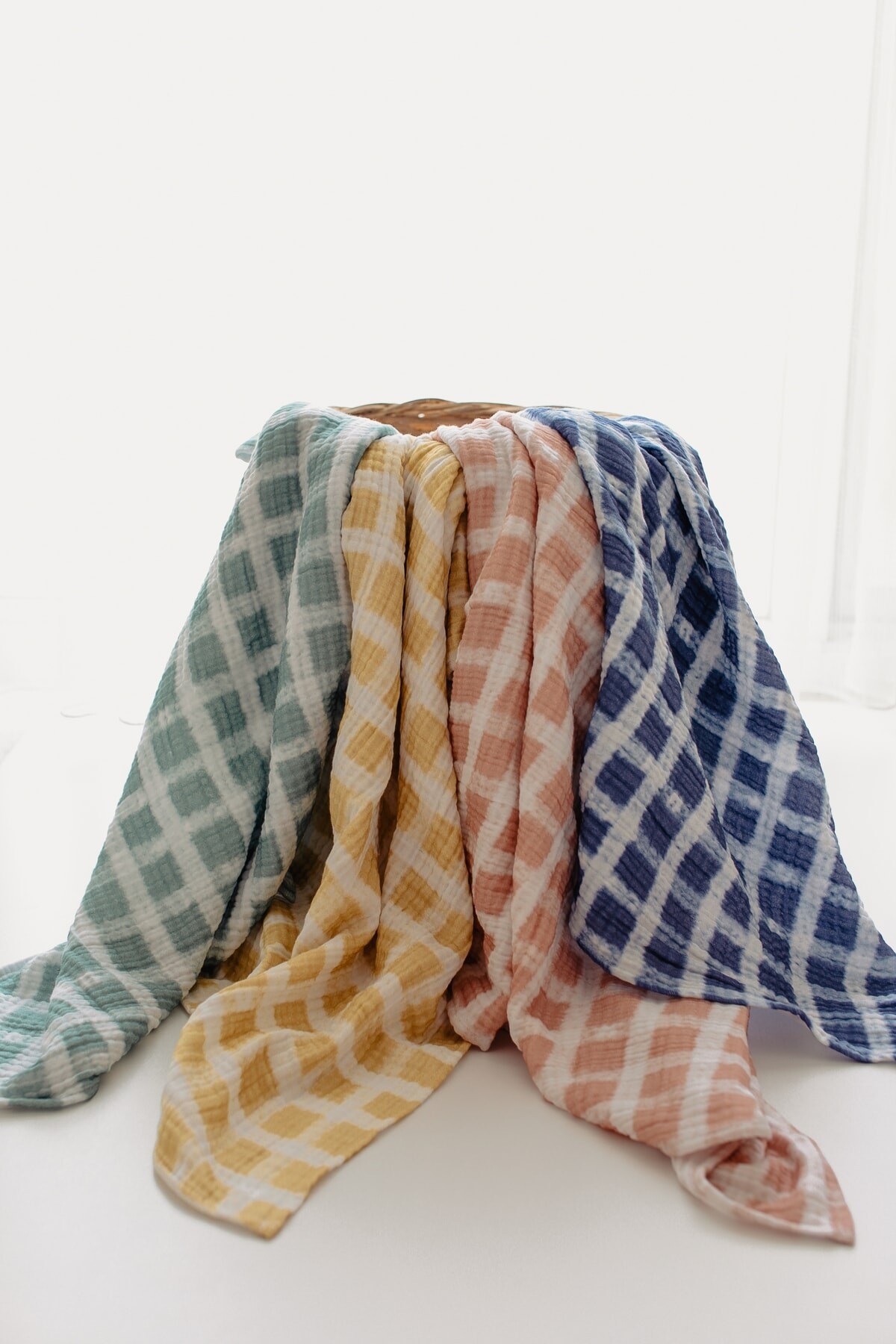 Pötikare 4 Katlı Müslin Bebek Battaniyesi 90X120Cm- Lacivert