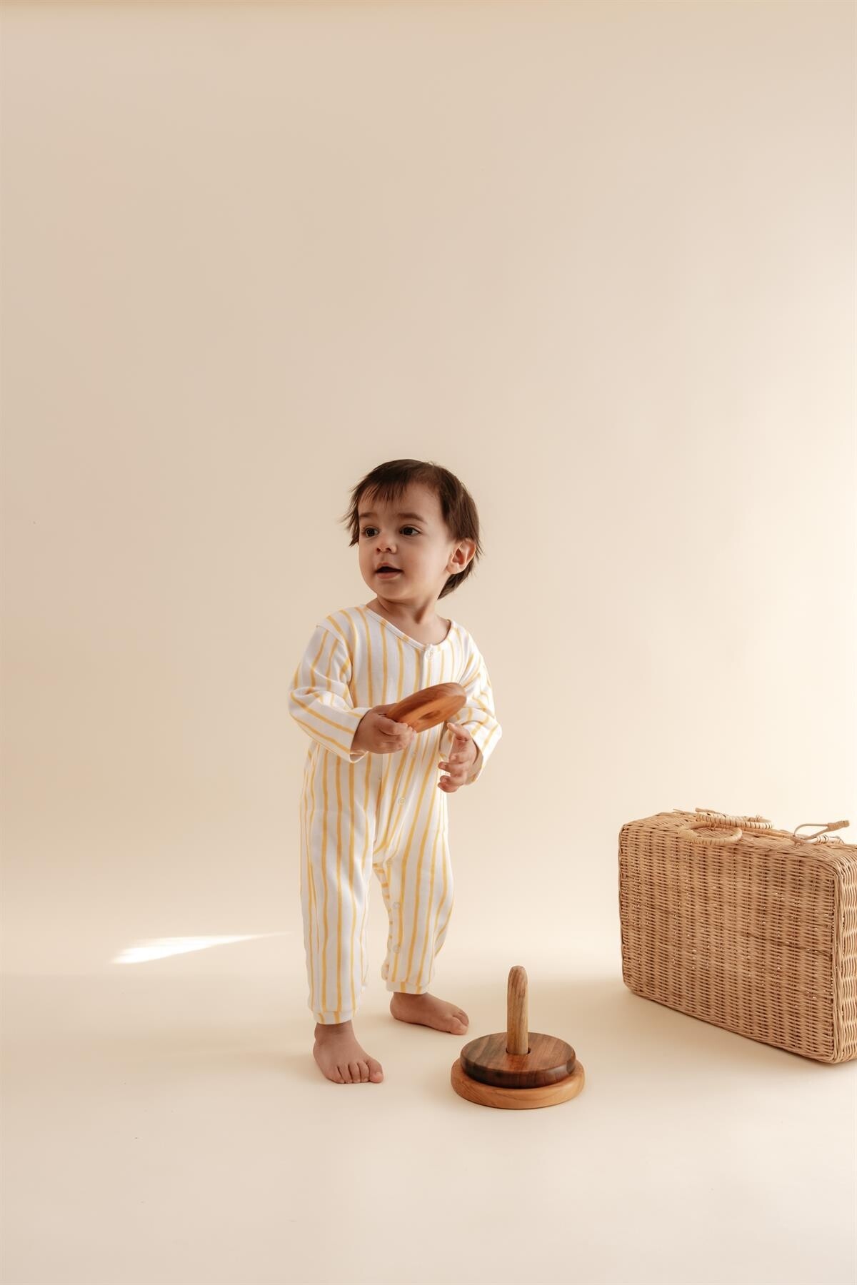 Bebek Tulum - Sarı Çizgili