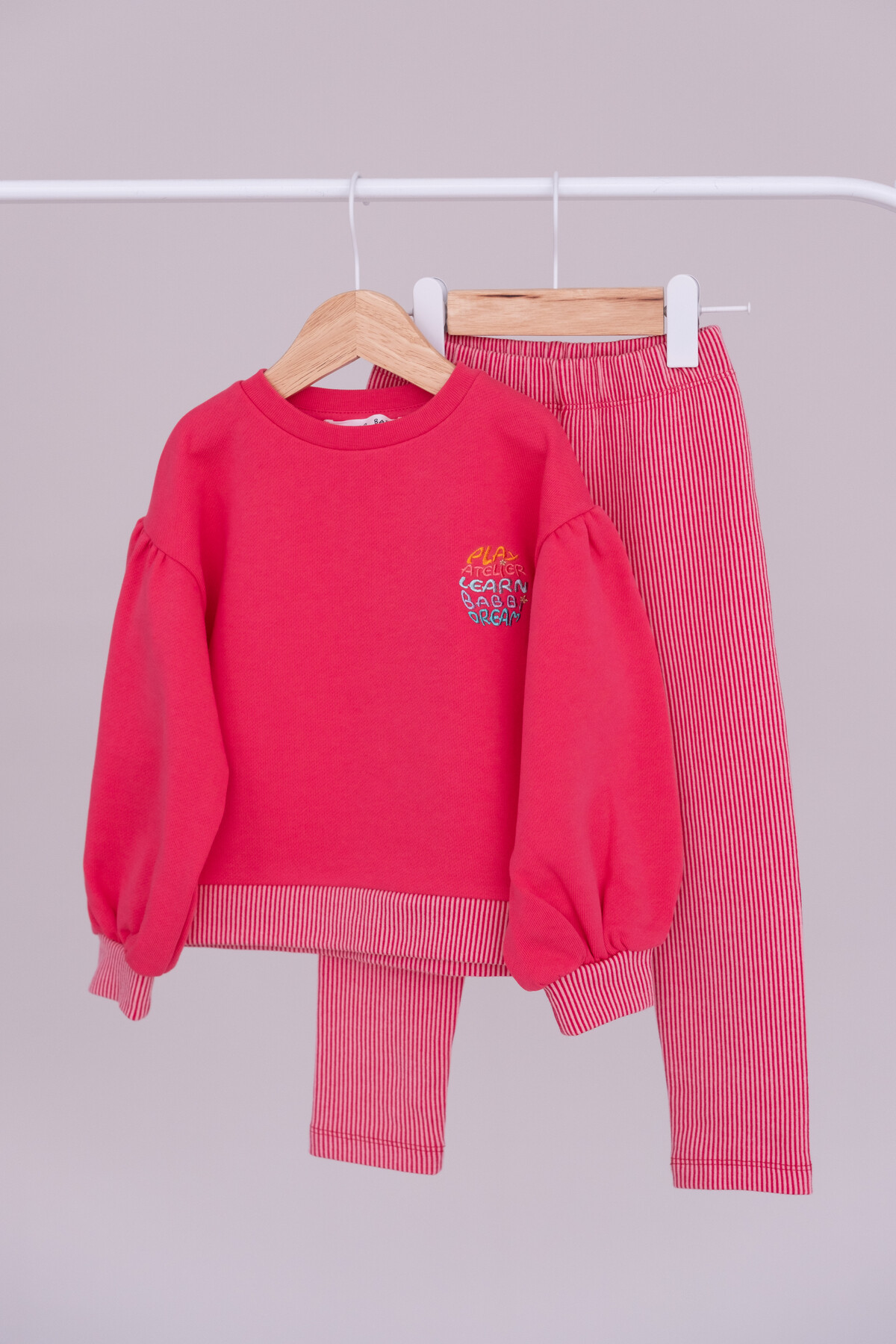 Rita Tracksuit Set  - Red/Pink