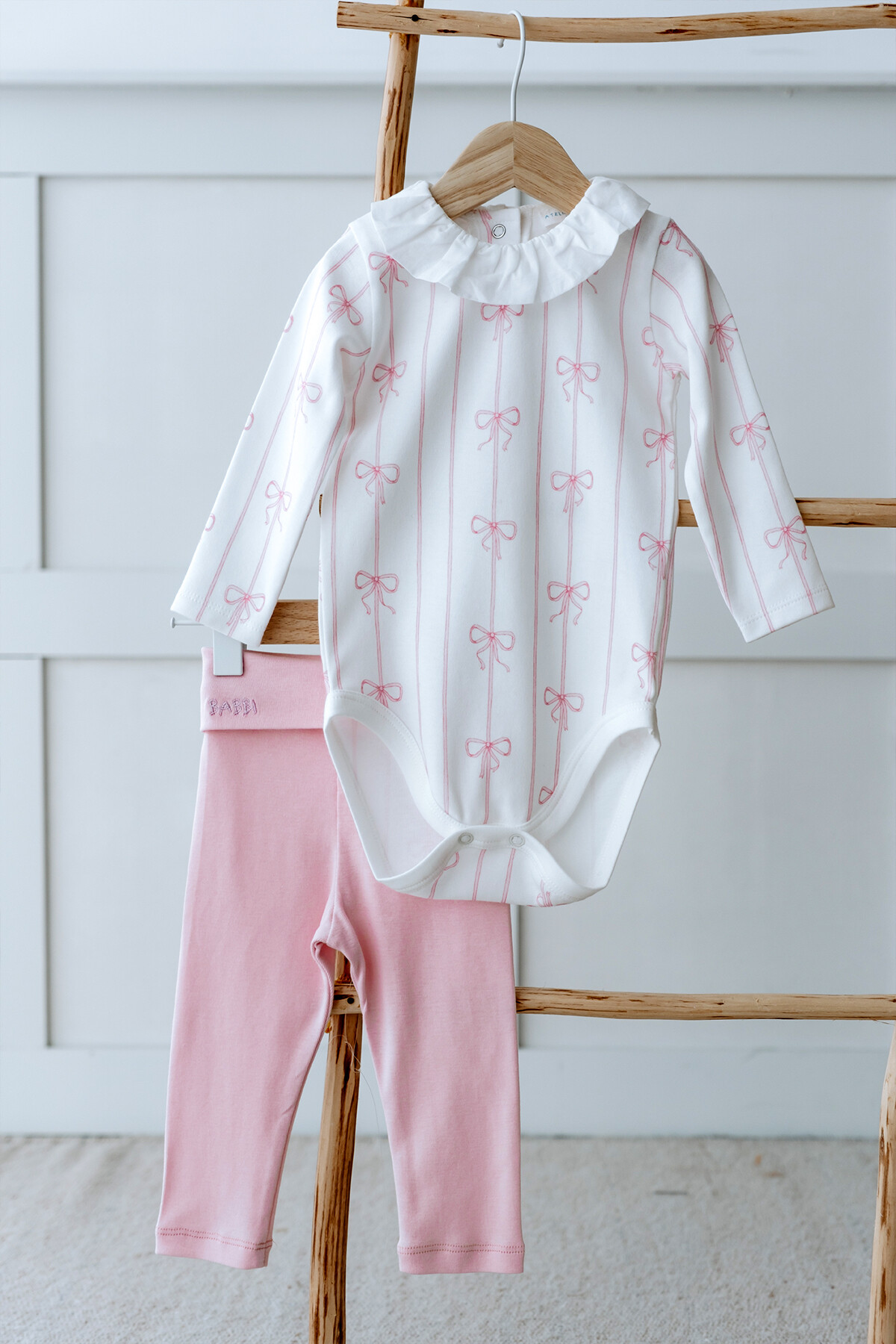 Body & Pantolon Seti - Kurdele / Pembe