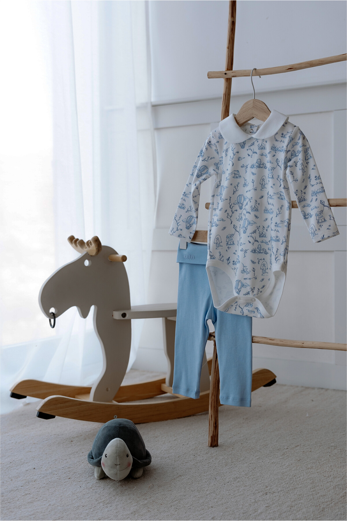 Body & Pantolon Seti - Toıle De Jouy / Mavi