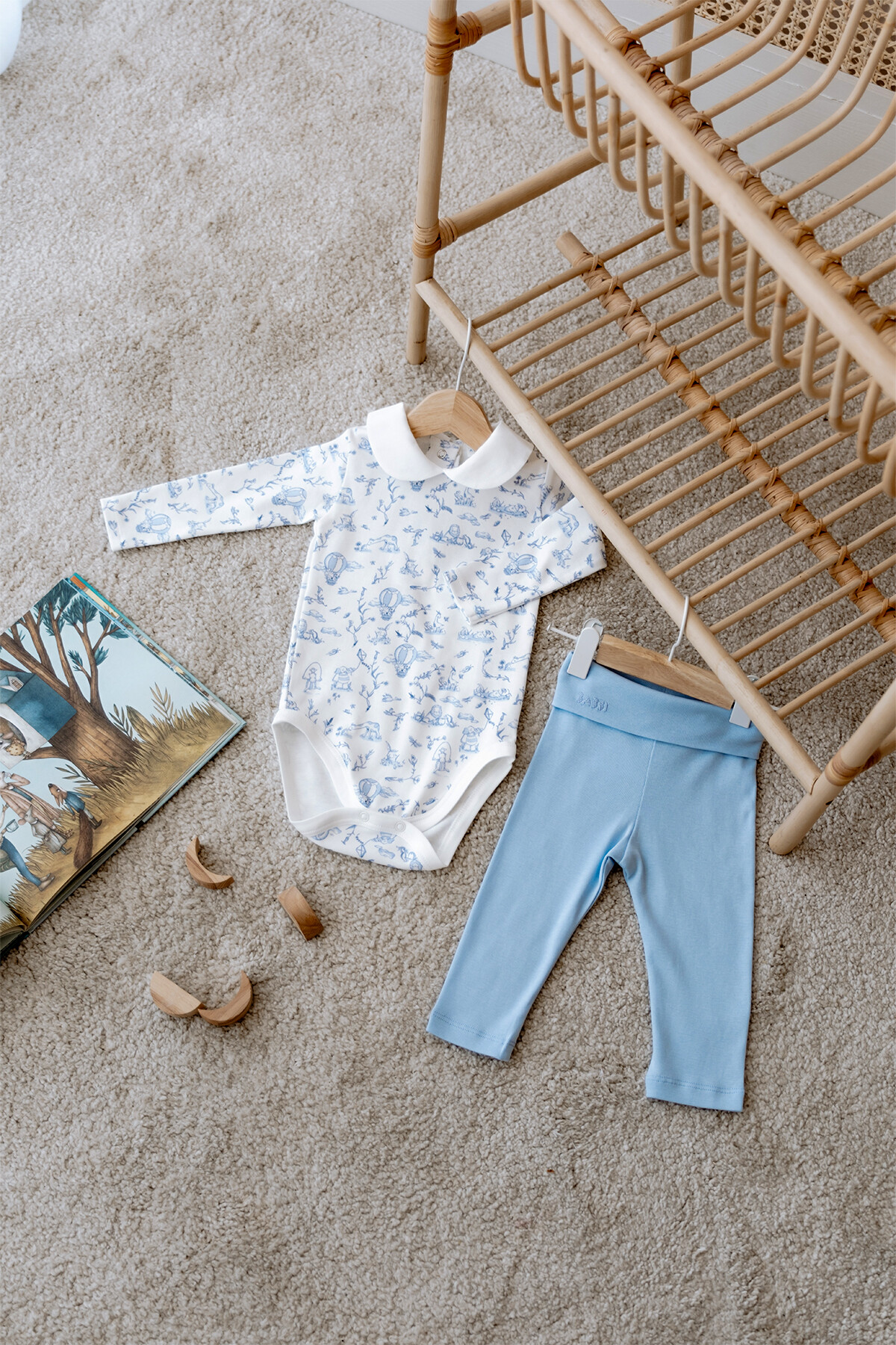 Body & Pantolon Seti - Toıle De Jouy / Mavi