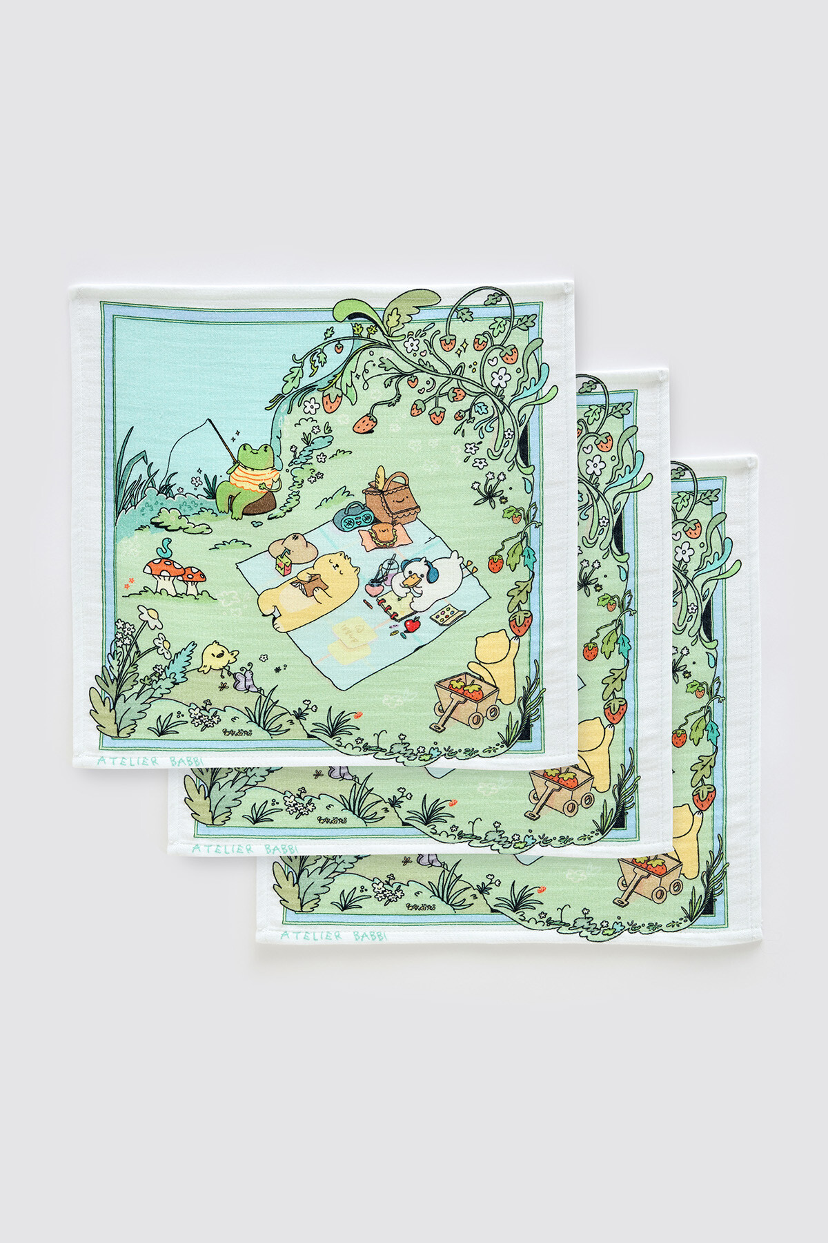 3Lü Ağız Bezi Seti - Piknik