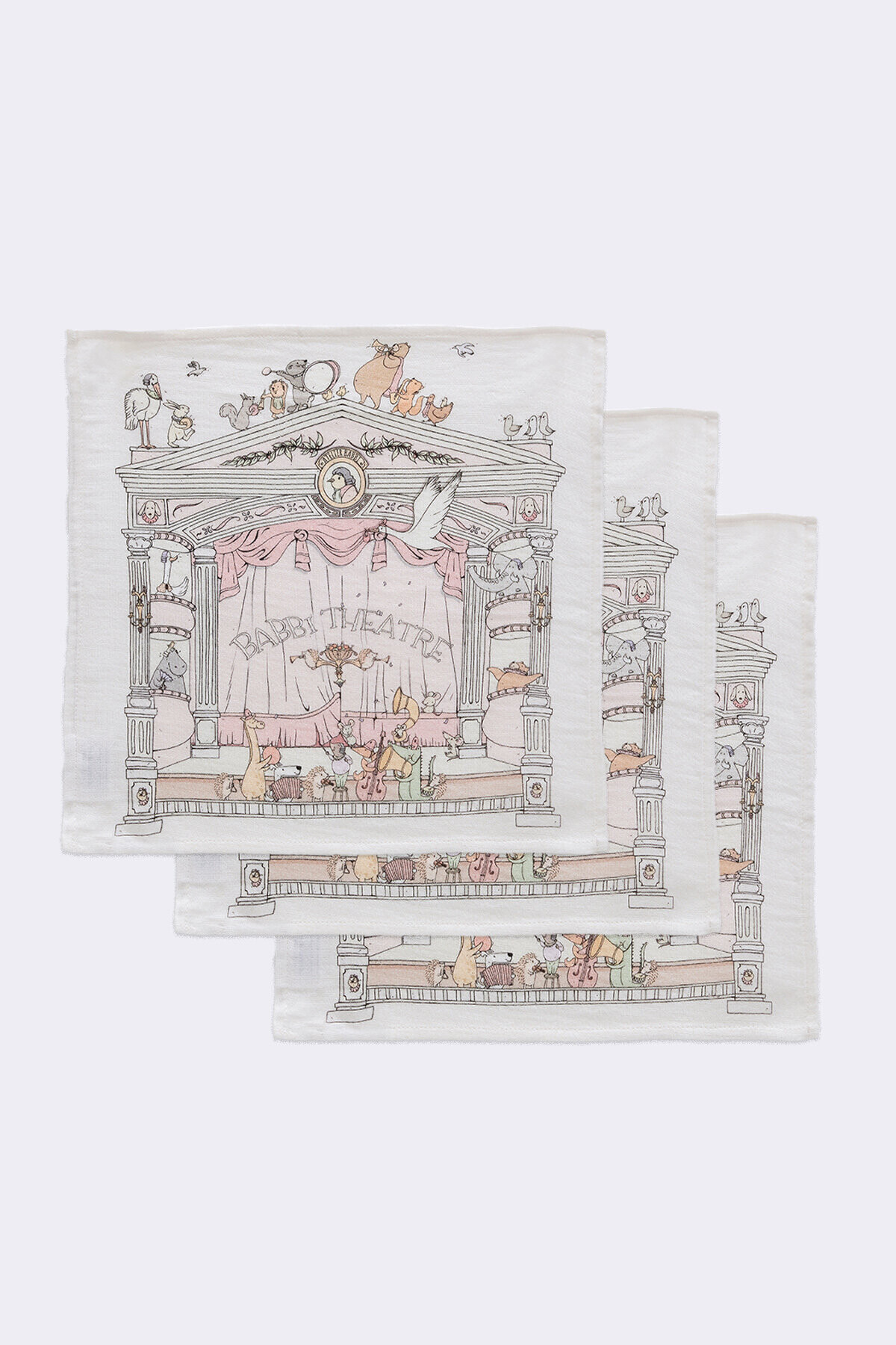3Lü Ağız Bezi Seti - Theatre / Pembe