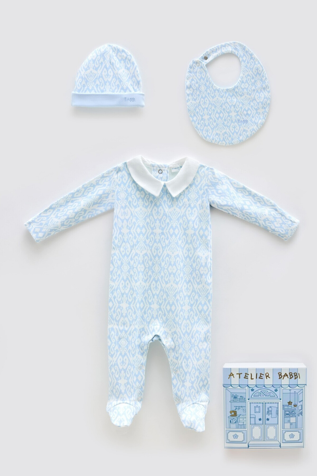 3Lü Yenidoğan Seti - İkat / Mavi