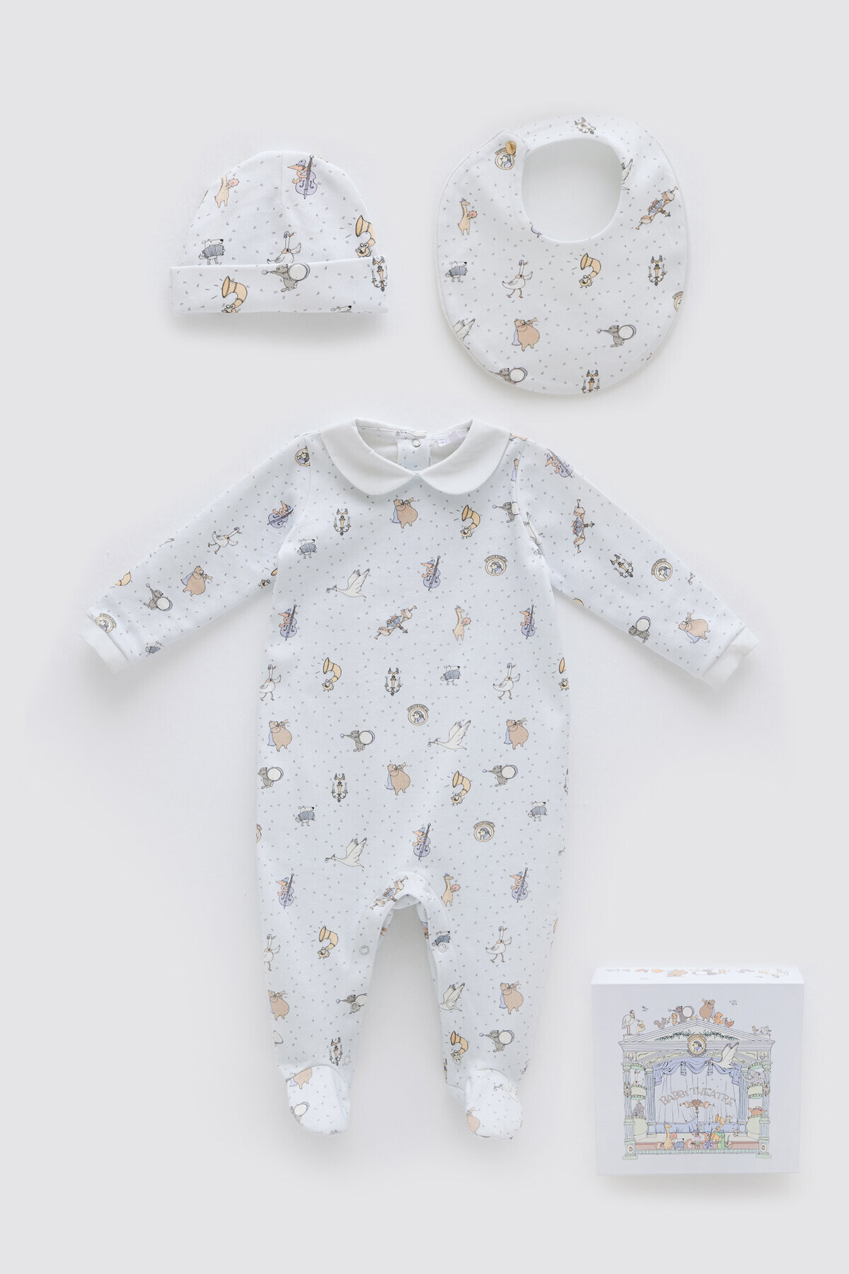 NEWBORN SET (3-PIECE) - THEATRE / BLUE
