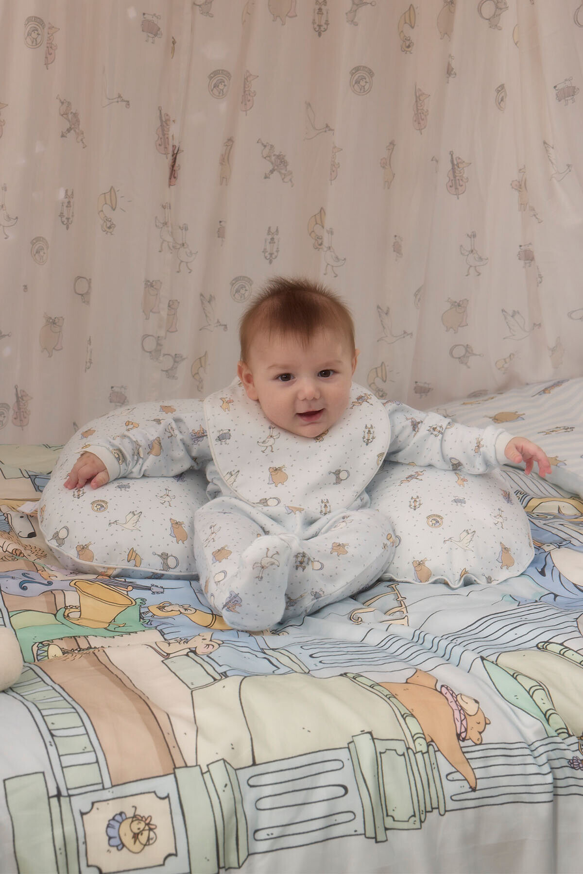 NEWBORN SET (3-PIECE) - THEATRE / BLUE