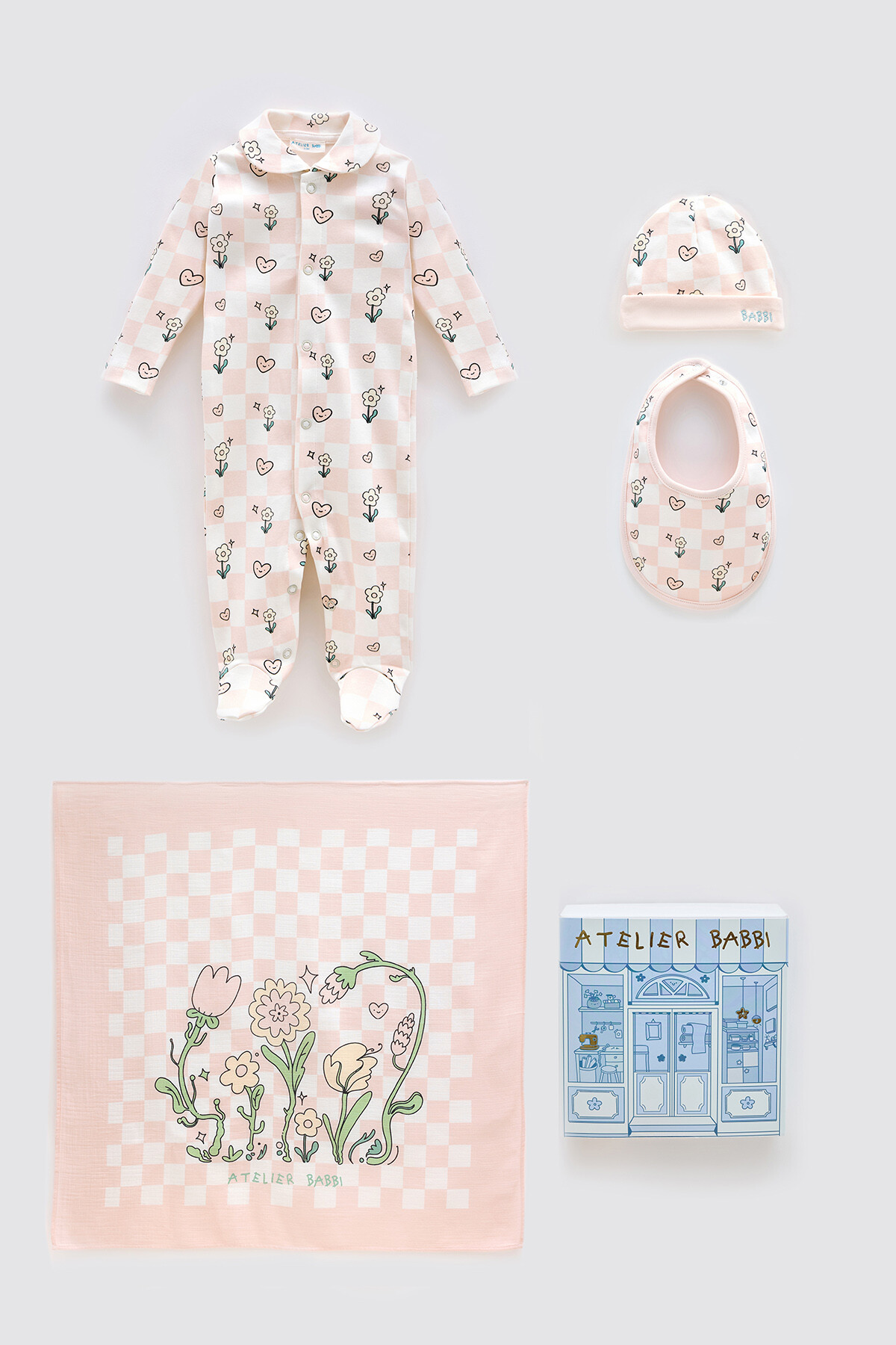 4Lü Yenidoğan Seti - Dama