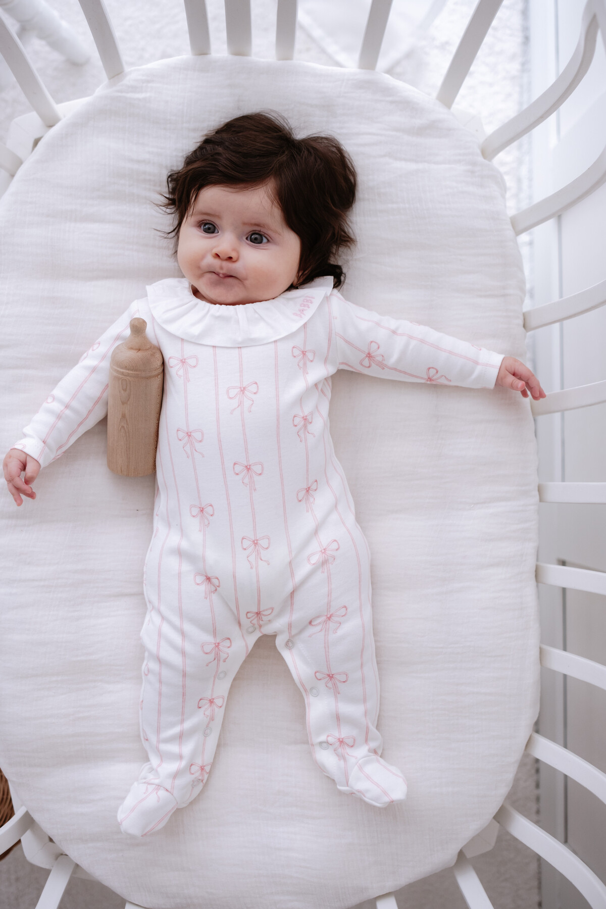 NEWBORN SET (4-PIECE) - RIBBON/PINK